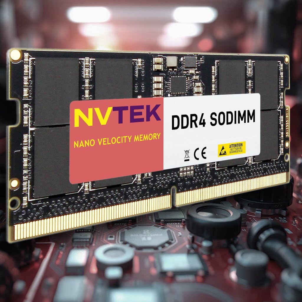 Nvtek 16Gb (1X16Gb) Ddr4 2933Mhz Pc4 23400 Sodimm 2Rx8 1.2V Cl21 260 Pin Non Ecc Laptop Pc Computer Memory