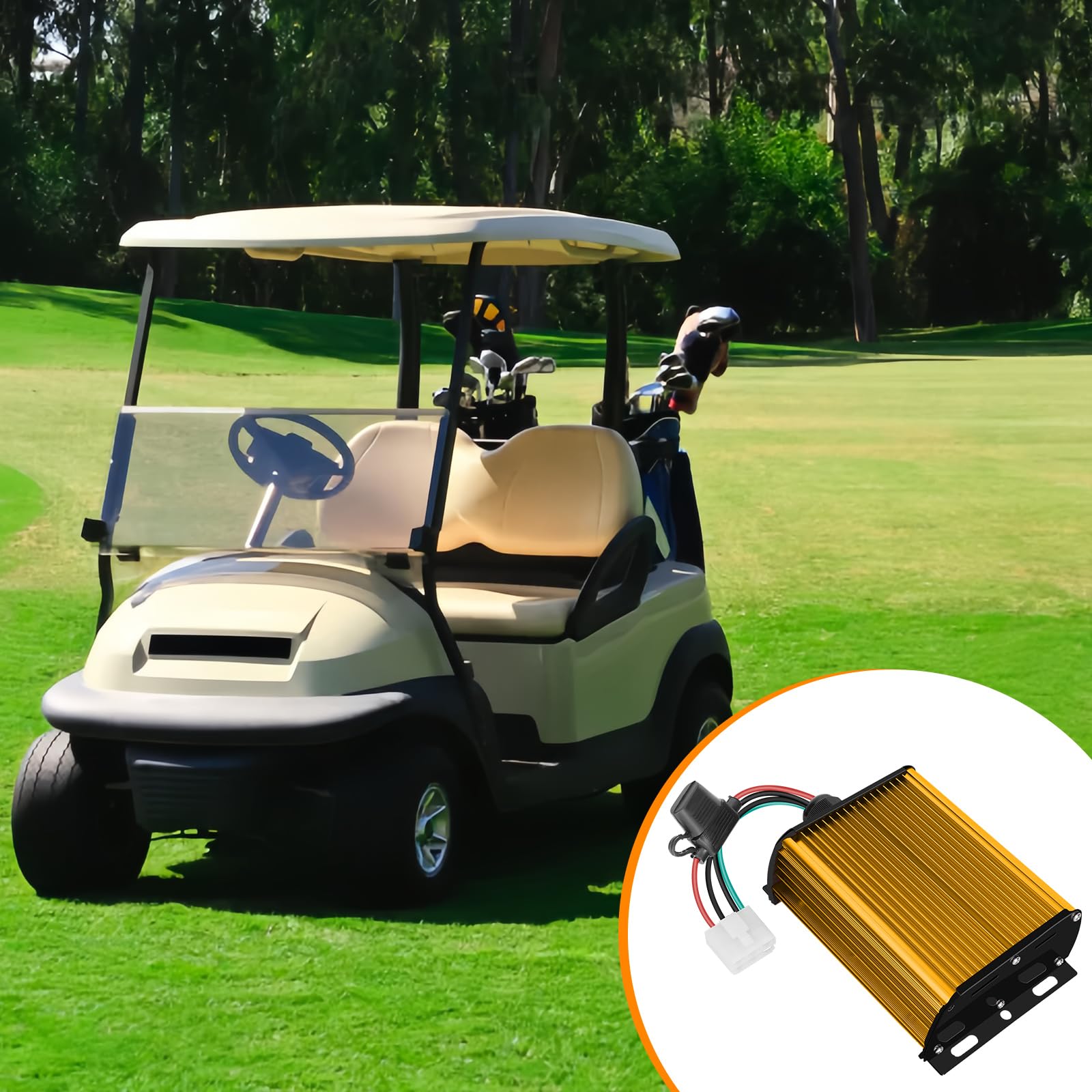 12V 30A 360W Dc Dc 96V 84V 72V 60V 48V 36V To 12V High Power Converter Voltage Reducer, Suitable For Golf Carts, Led Lights, And