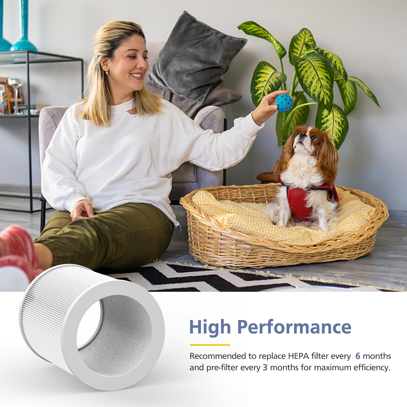 H Hf400 Vp Replacement Filter Kit Compatible With Hunt Er H Hf400 Vp H Pf400 With True Hepa Pre Filter For Hp400 Air Purifier Se