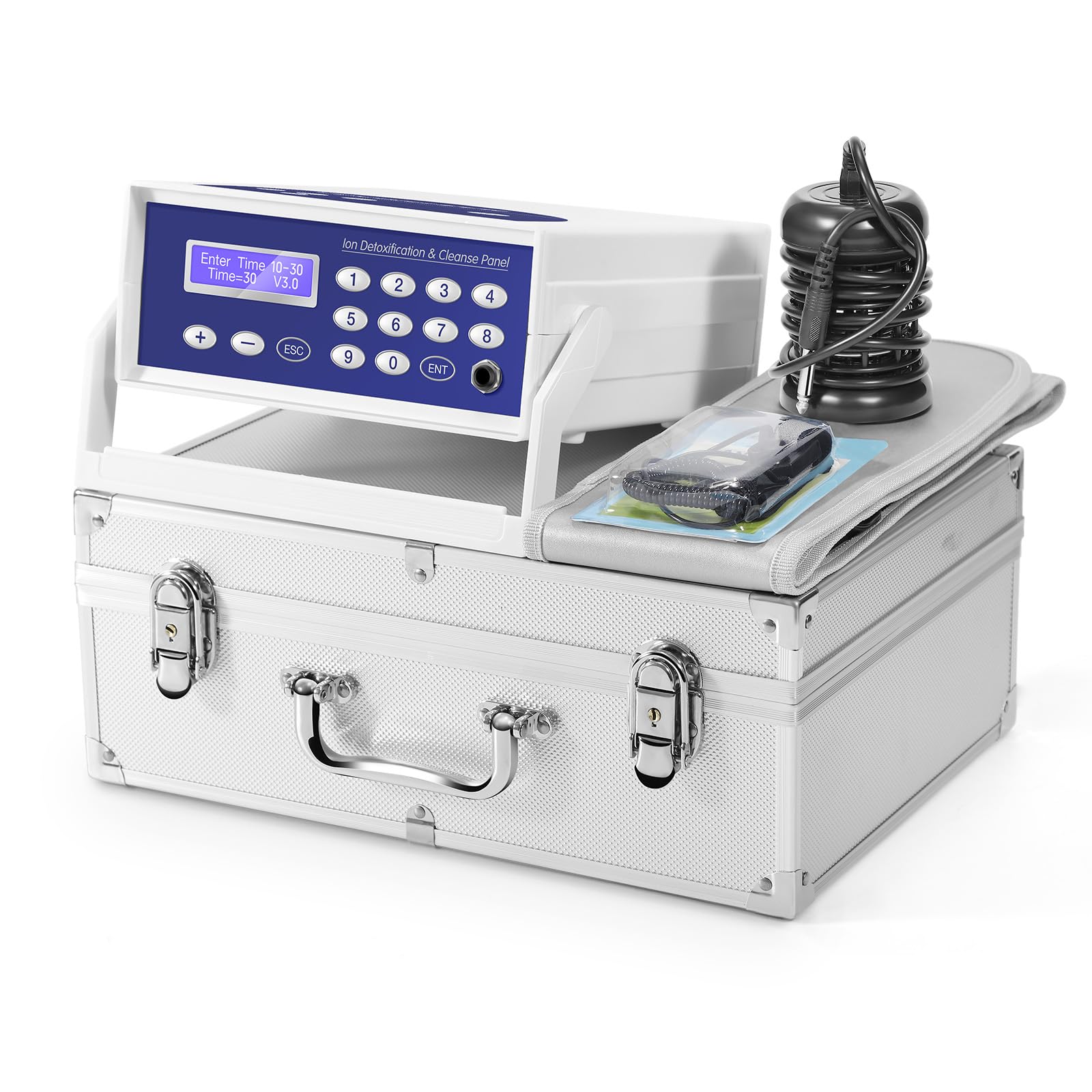 veicomtech Ionic Detox Foot Bath Machine, Foot Detox Machine Ionic Detox Foot SPA System with Wrist Strap, Far Infrared Waistbel