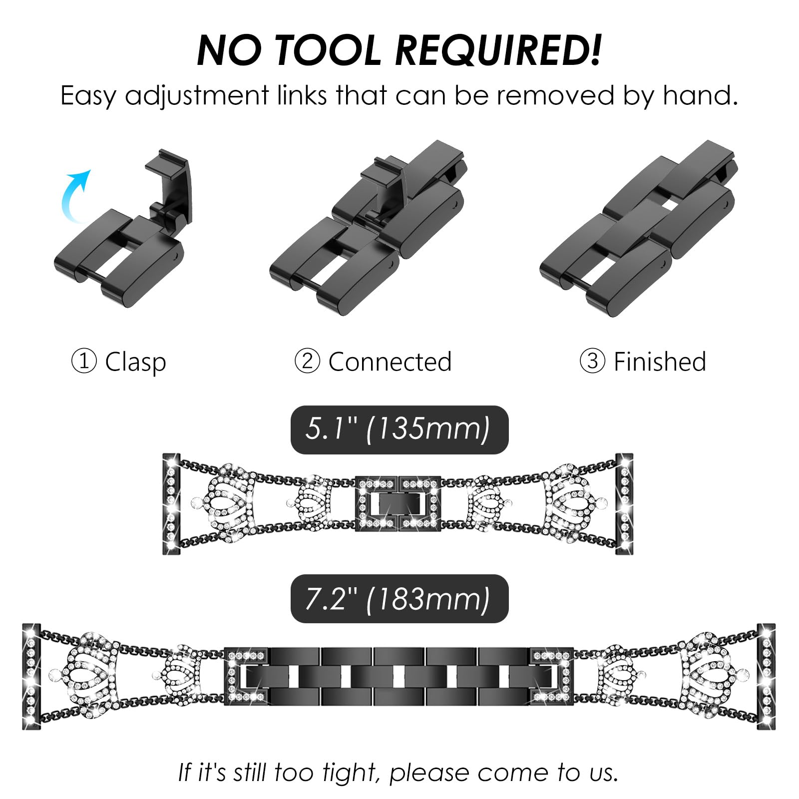 20Mm Bling Band Compatible With Samsung Galaxy Watch 7/6/5/4 40Mm 44Mm Watch 6 Classic 47Mm Band 43Mm Watch 5 Pro 45Mm, Diamond
