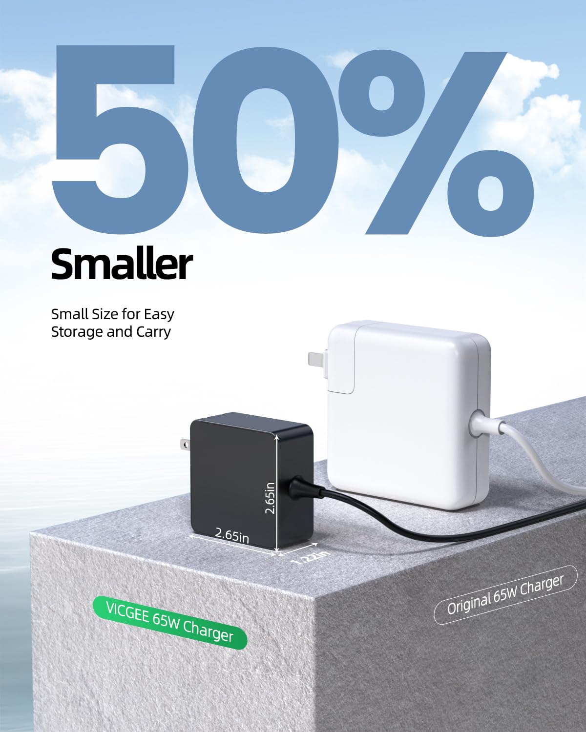 Charger For Asus Laptop Computer (Certified By Ul), Vivobook, Zenbook, Chromebook Notebook Replacement, Round Connector, 65W, 45