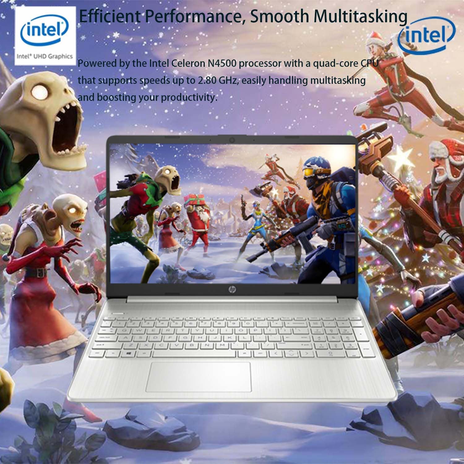 Hp 250 G9 Laptop | 15.6'' Fhd Display | Intel Celeron N4500 | School & Business Laptop | Integrated Intel Uhd Graphics | Long Ba