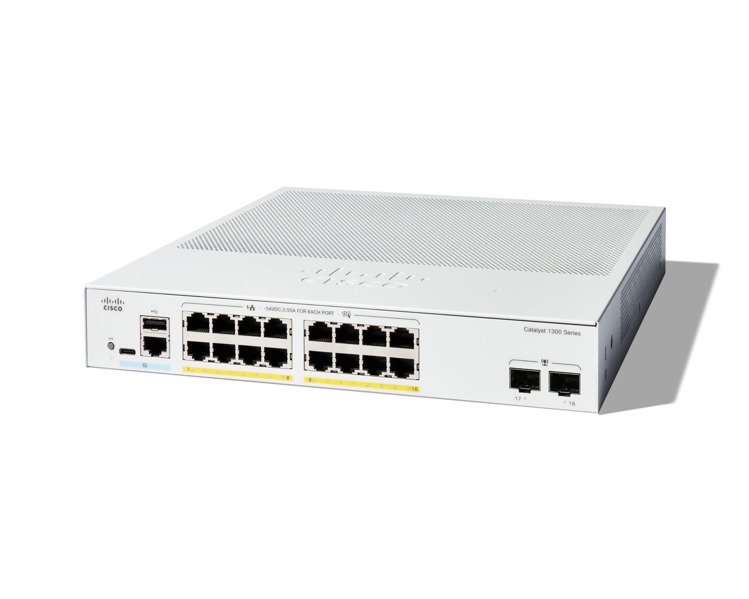 Cat 1300 16 Port Ge Full Poe