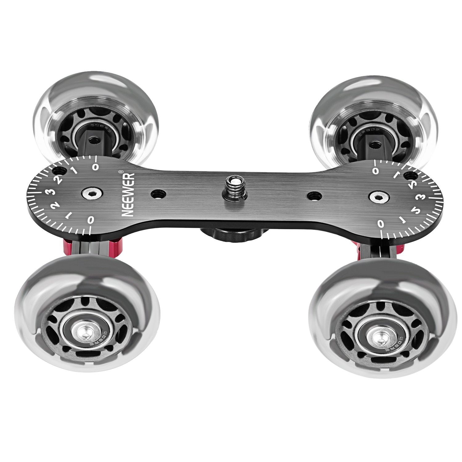 Neewer Scaled Camera Table Dolly Slider With 22 Pounds/10 Kilograms Load Capacity Skater Design Aluminum Rods Rotatable Rubber W