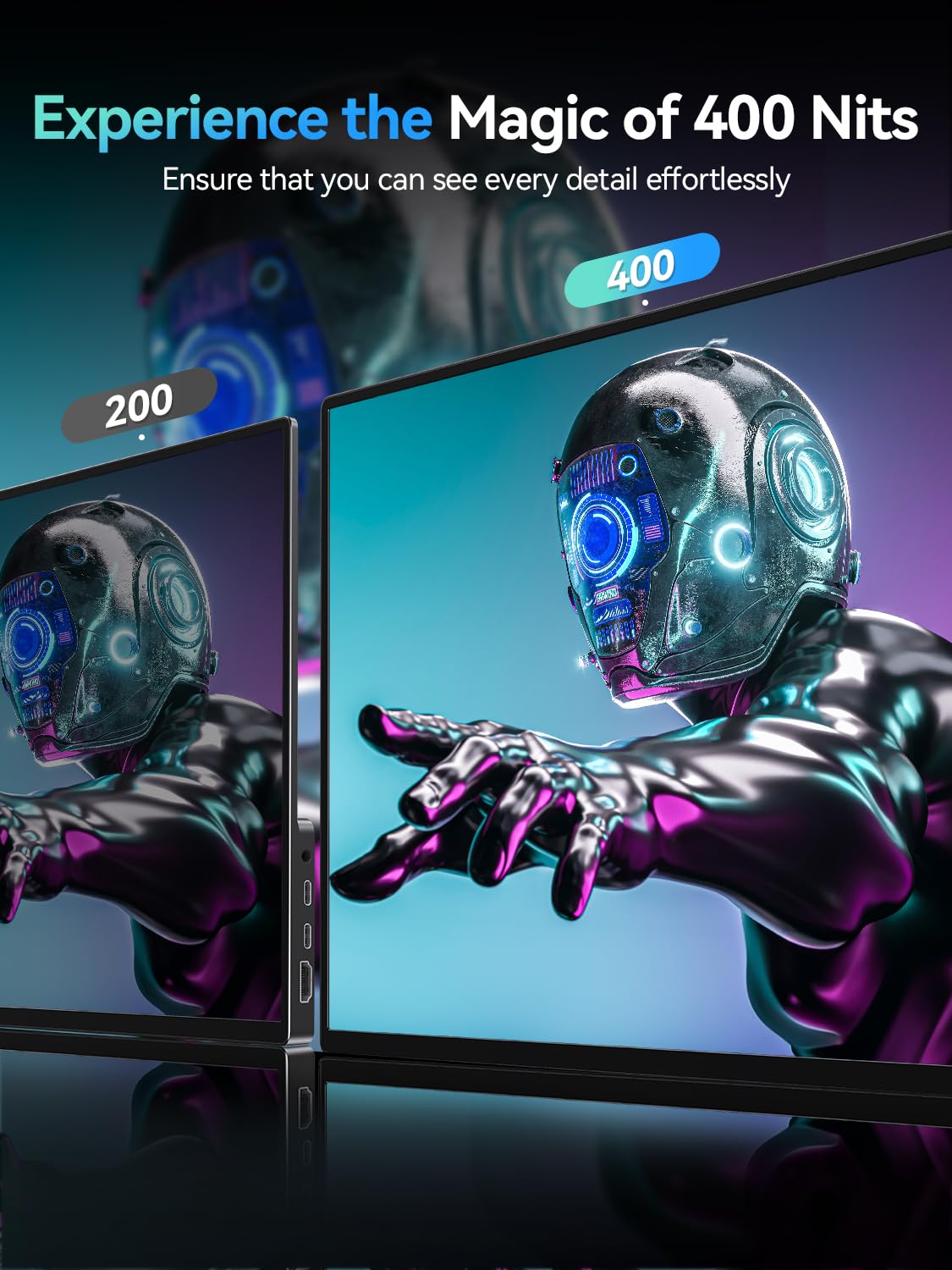 Uperfect 16    Portable Gaming Monitor | 120Hz, Hdr | 400Nits |1080P Ips | Ultra Slim & Lightweight | Aluminum Alloy | Smart Cov