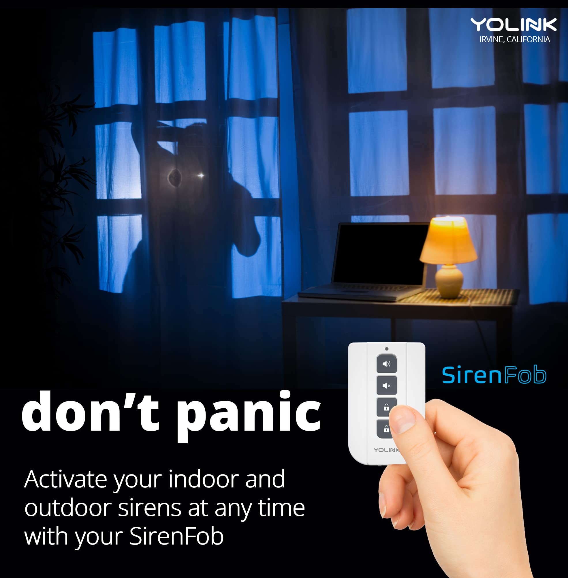 Outdoor Alarm Controller 2, Siren/Alarm/Relay Controller, 12Vdc Out, 12Vdc In, 130Db Siren With 12Vdc On, 110Db Siren With Battery Only, Yolink Hub Required For Full Functionality!