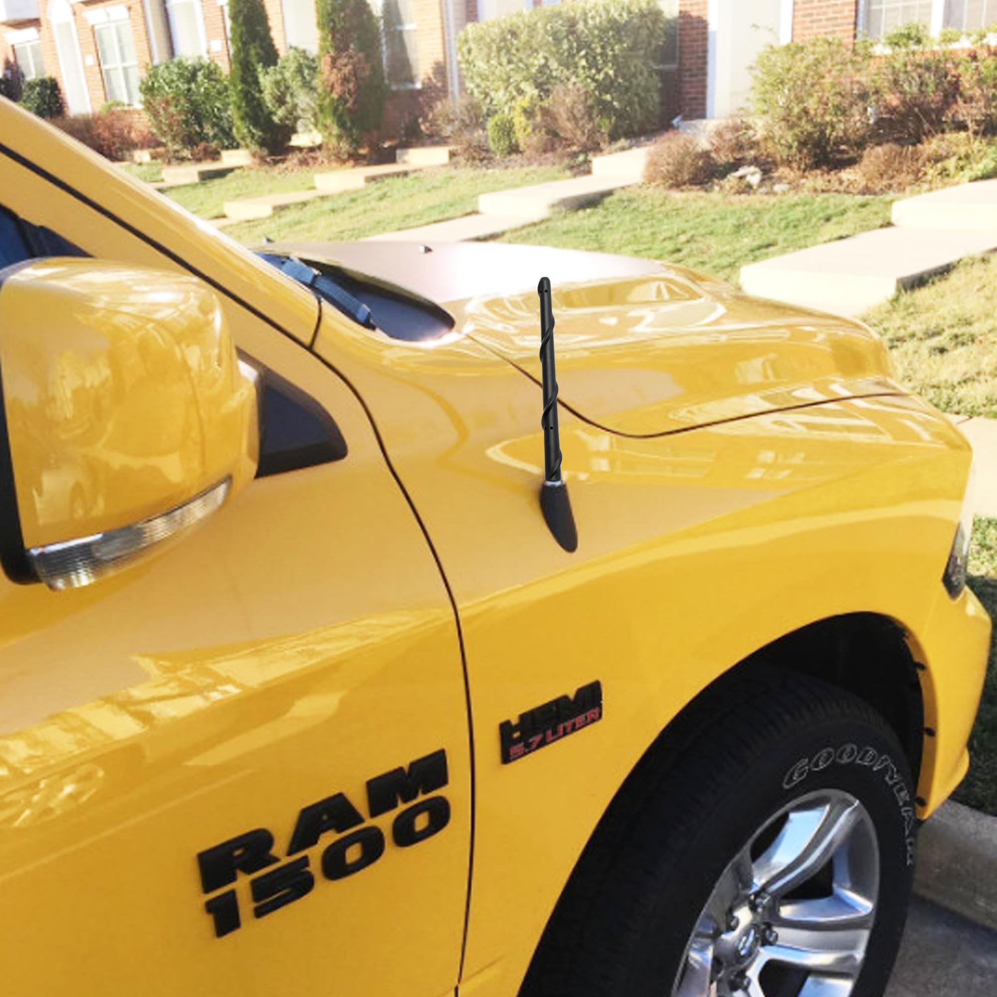 Basiker Short Antenna Fits For 2009 2024 Dodge Ram 1500 2500 3500 Accessories, Truck Dodge Ram Classic Warlock Car Wash Proof An