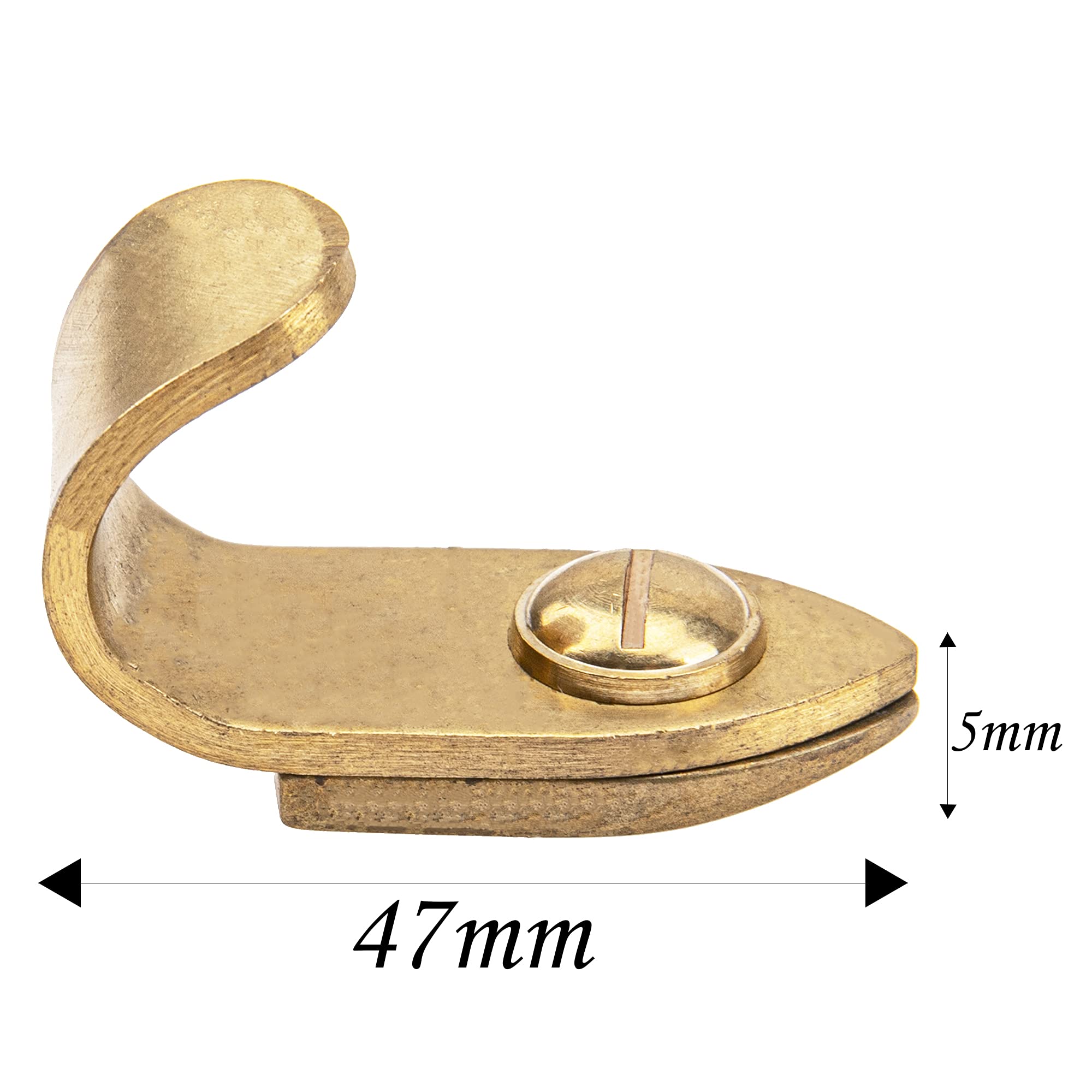 1Pcs Yootones Metal Saxophone Thumb Hook Rest Support With Washer & Screw Compatible With Saxophone Accessories (Gold)