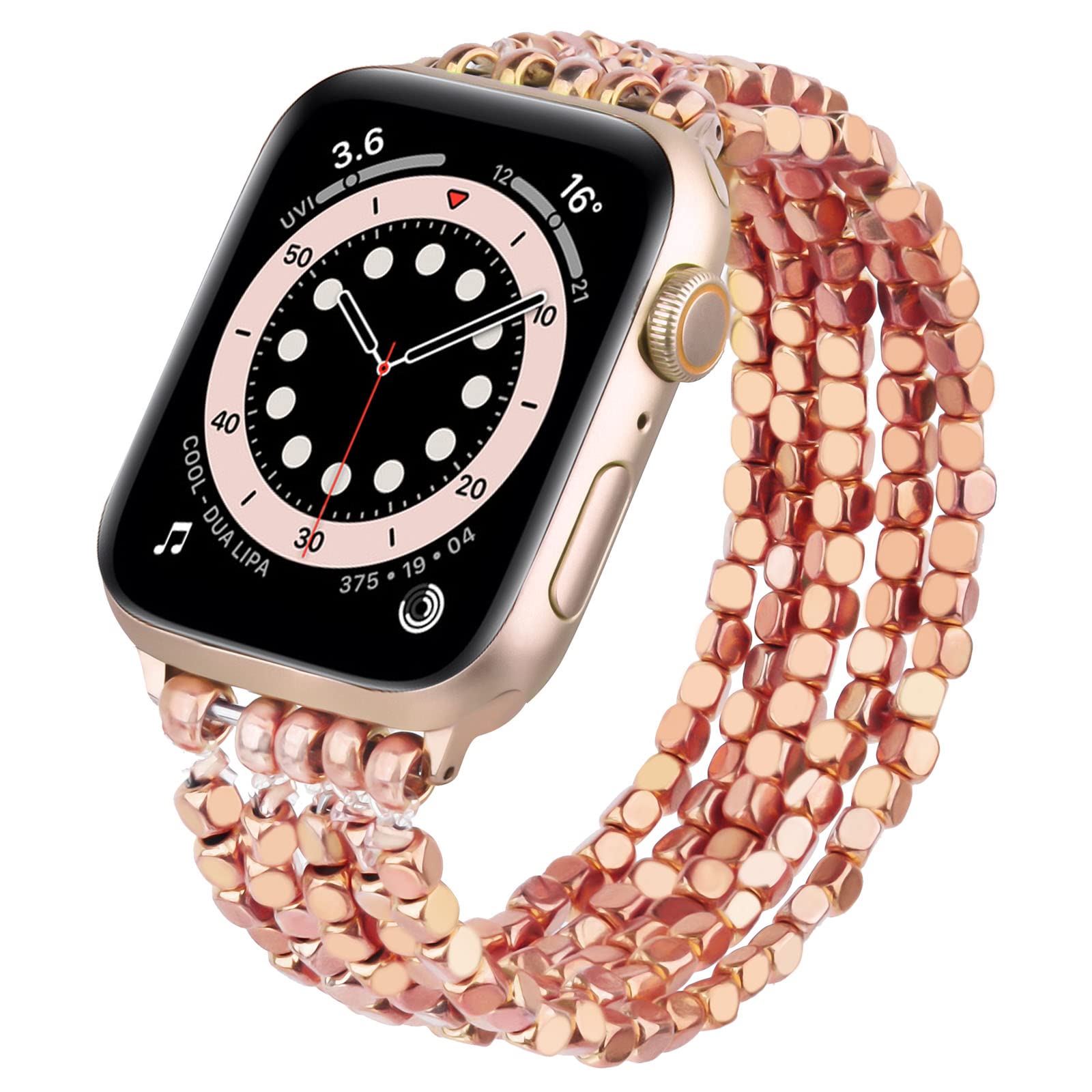 Mofree Compatible With Apple Watch Bracelet Band 41Mm/40Mm/38Mm Series 7 6 Se 5 Women Fashion Handmade Elastic Stretch Beaded St