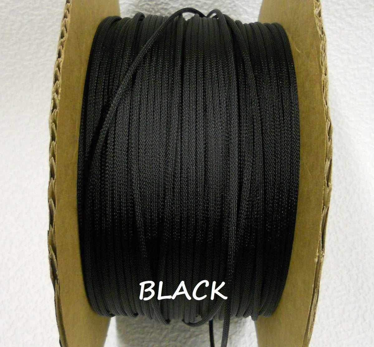 Techflex Ptn0.25Bk25 Flexo Pet General Purpose 1/4 Inch Cable Sleeve, Black, 25 Foot