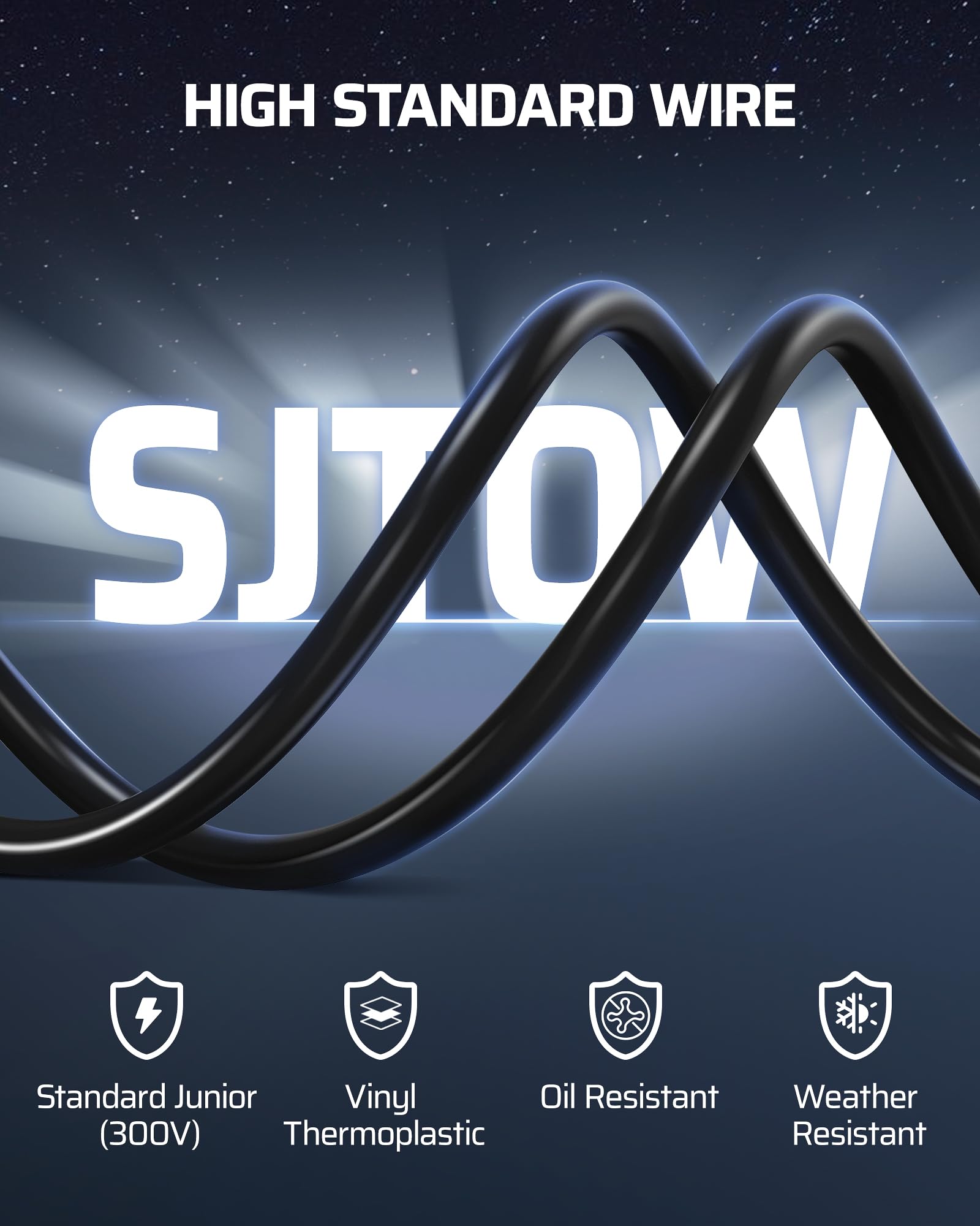 Dewenwils 60 Ft Retractable Extension Cord Reel, 12/3C Sjtow Heavy Duty Power Cord, Twist Lock Stopper, 6 Grounded Outlets, 15A