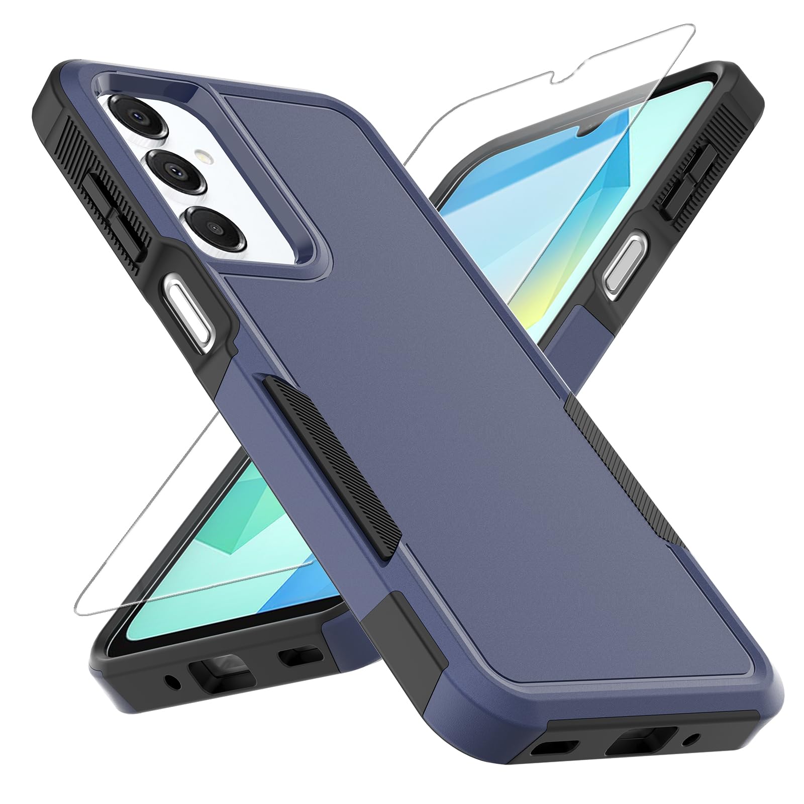 for Galaxy A16 5G Phone Case, [Military Grade Drop Tested] with Screen Protector, Dual Layer Protective Heavy Duty Cell Phone Co