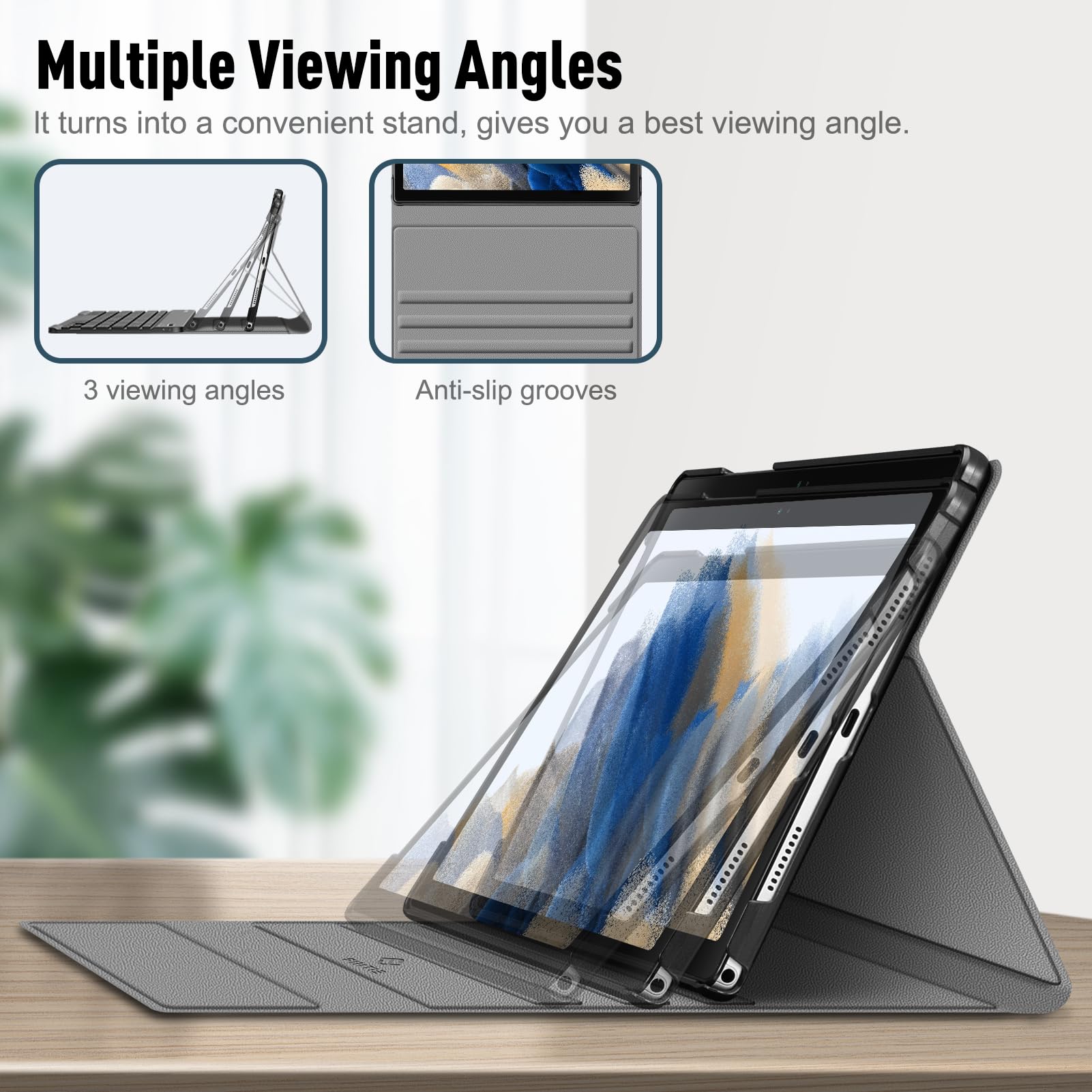 Fintie Keyboard Case For Samsung Galaxy Tab A8 10.5 Inch 2022 Model (Sm-X200/X205/X207), Slim Lightweight Stand Cover With Magne