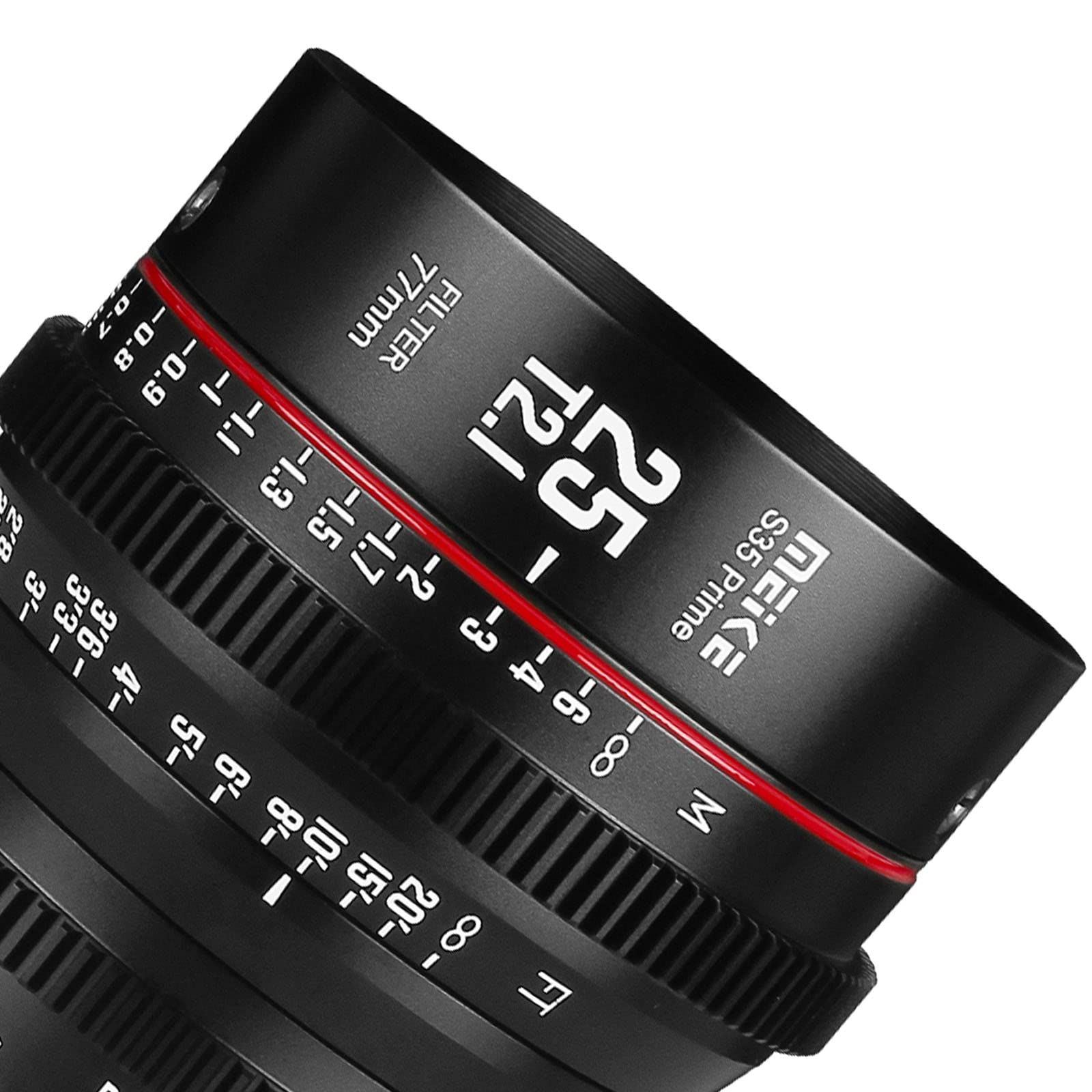 Meike 25Mm T2.1 S35 Manual Focus Wide Angle Prime Cinema Lens For Canon Ef Mount And Cine Camcorder Eos C100 Mark Ii, Eos C200,