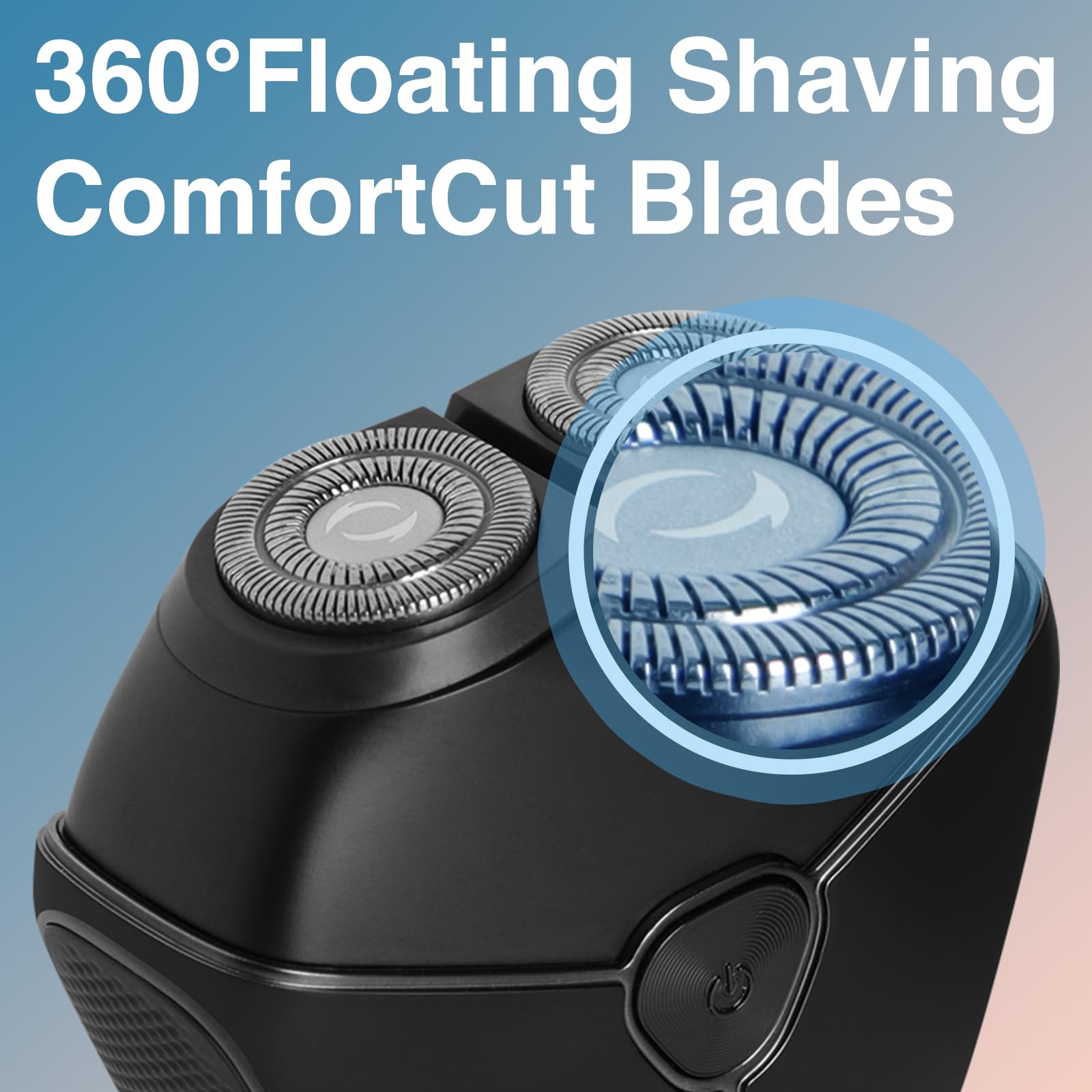 Ecojia Mini Electric Razor For Men Portable Wet And Dry Shaving Cordless Rechargeable Head Hair Shaver Ipx6 Waterproof Floating