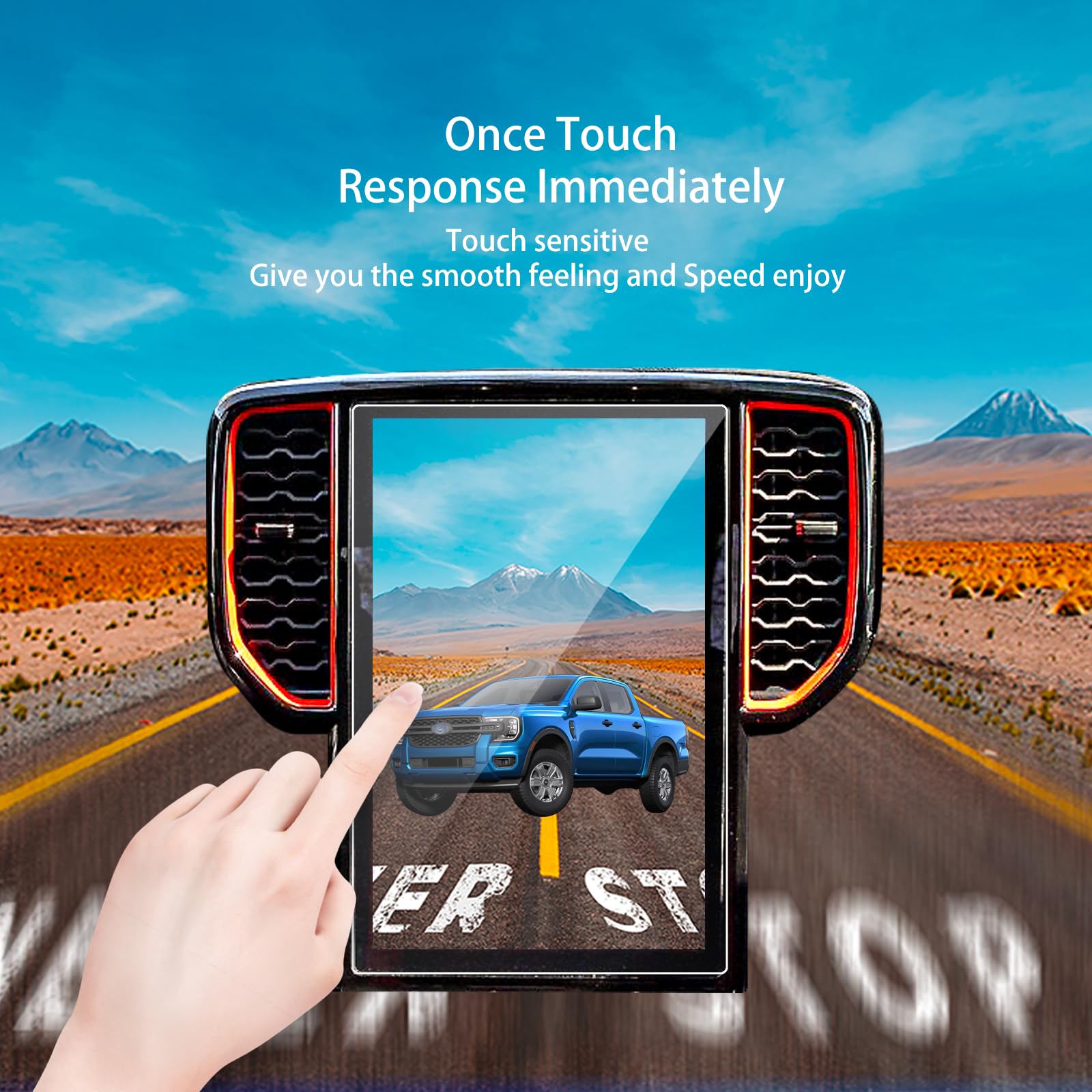 Xxciwp 2024 Ford Ranger Raptor Screen Protector For Ford Ranger 2024 Accessories 12Inch Touchscreen Clear Display Protector Film