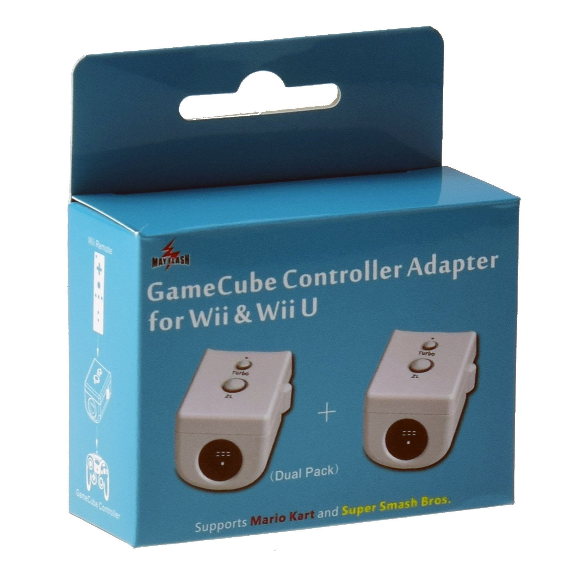 Mayflash Gc Controller Adapter For Wii & Wii U (Dual Pack), White