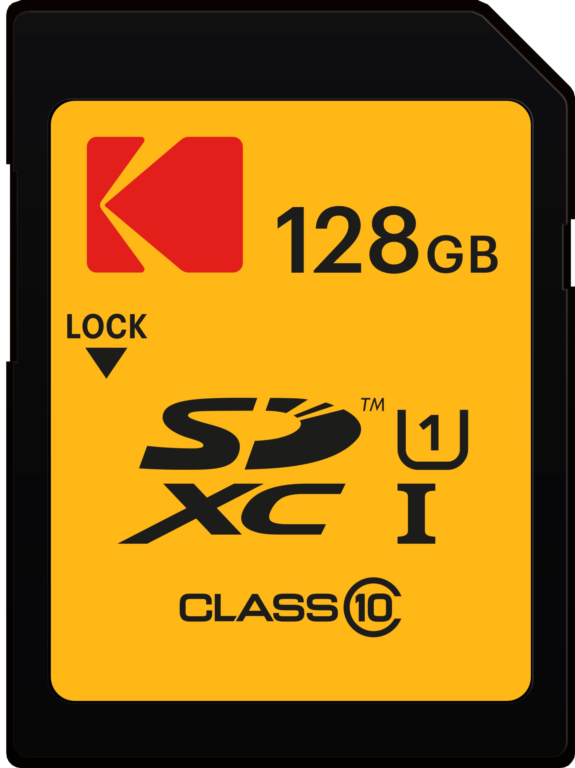 Kodak Premium Memory Card 128Gb, 85Mbs Read Speed, 25Mbs Write Speed For Full Hd Video And High Resolution Pictures, Compatible