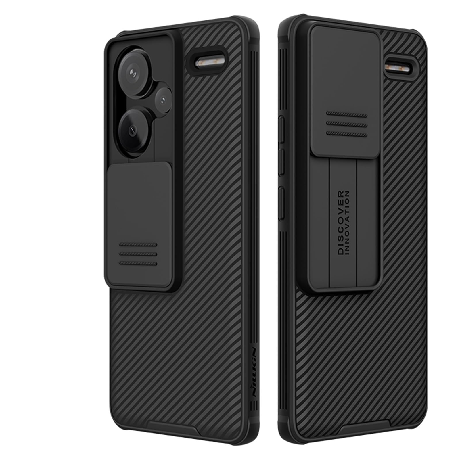 WVOZWWO for Xiaomi redmi Note 13 Pro Plus 5G Case, Slim case Protective Cover with Camera Protector Hard PC TPU Thin Anti-Scratc