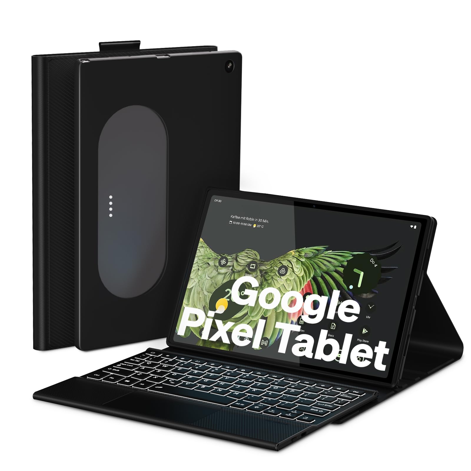 Doohowcase Bluetooth Keyboard Case Touch For Google Pixel Tablet 11'' 2023, Supports Official Charging Dock,Google Pixel Tablet