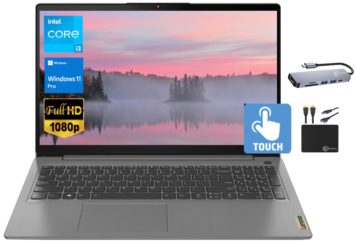Lenovo Ideapad 3I Business Laptop 2023, 15.6'' Fhd Ips Touchscreen, Intel Core I3 1115G4 (Upto 4.10 Ghz), 8Gb Ram, 512Gb Ssd, Uh