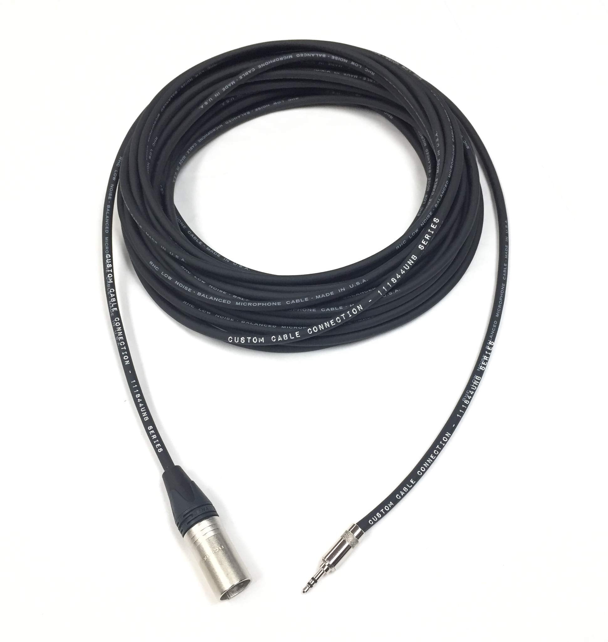 100 Foot Xlr Male To 1/8 Inch (3.5Mm) Male Unbalanced Audio Cable 24 Awg By Custom Cable Connection