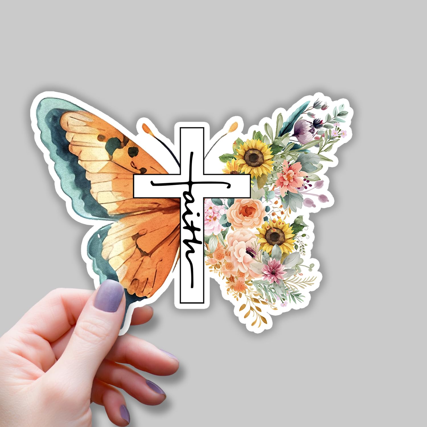 (3Pcs) Christian Jesus Sticker Inspirational Bible Verse Quotes Vinyl Decal For Books Laptops Phonecase Water Bottles Kindles Ca