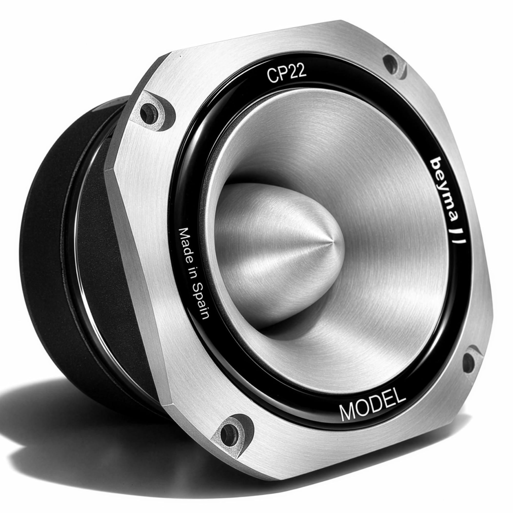 Beyma 8 Ohm Compression Tweeter Speaker, 4 Inch, 107dB Sensitivity, 1.5 Voice Coil, Aluminum Diaphragm, High Output Tweeters Spe