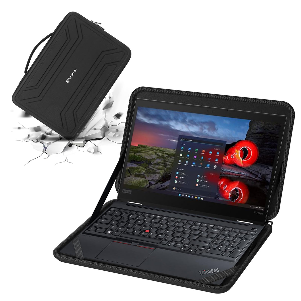 Smatree 17.3inch Hard Laptop Sleeve Case Only for Lenovo ThinkPad P17 Gen 2 Mobile Workstation 17.3inch, Lenovo IdeaPad 3 17.3inch, Lenovo Legion 5 17.3inch（Not Fit with Other 17.3inch Laptop!）