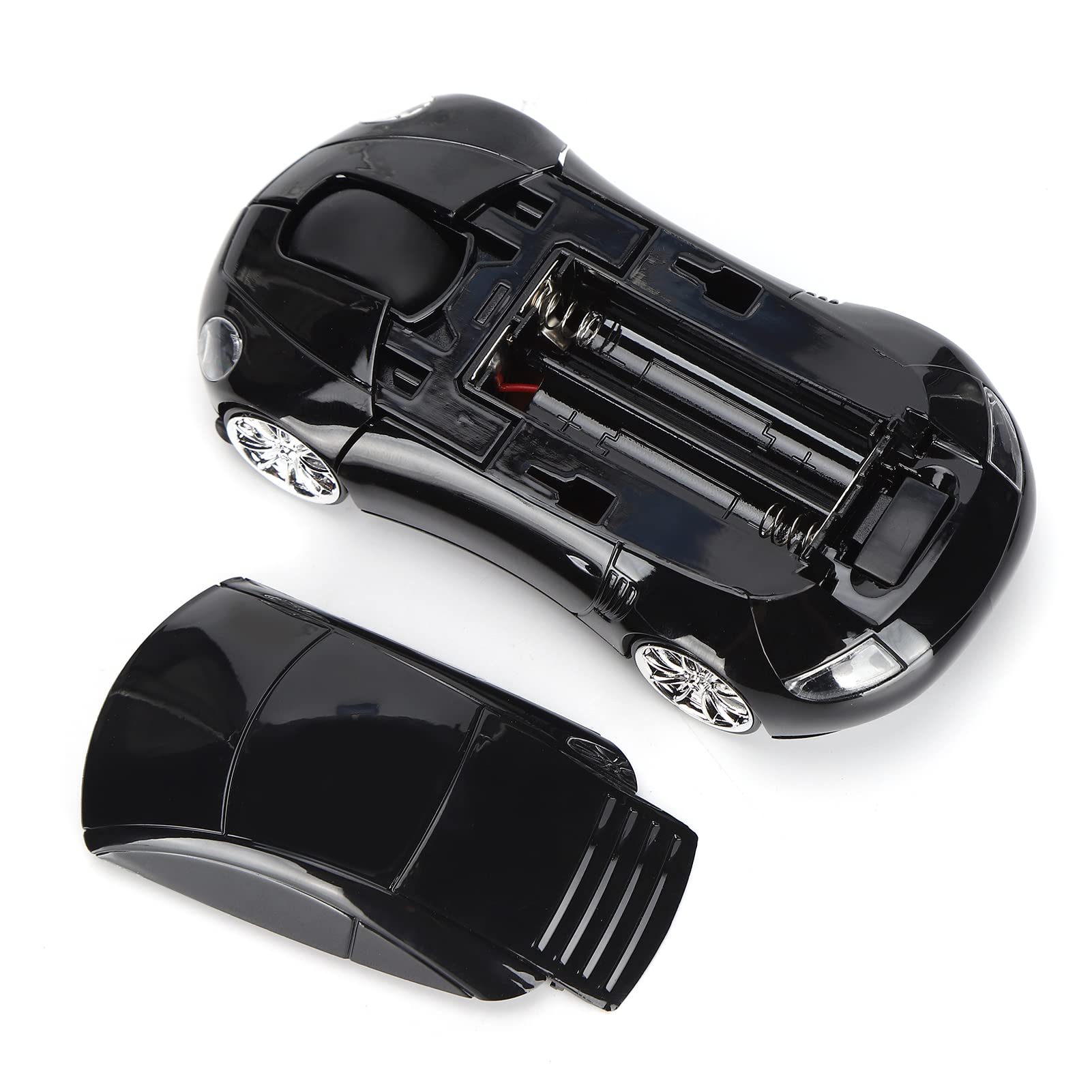 Dpofirs 2.4G Mouse For Laptop, Mini Car Shaped Smart Cordless Mouse, Ergonomic Game Mouse With Usb Receiver, Gifts For Girls(Bla