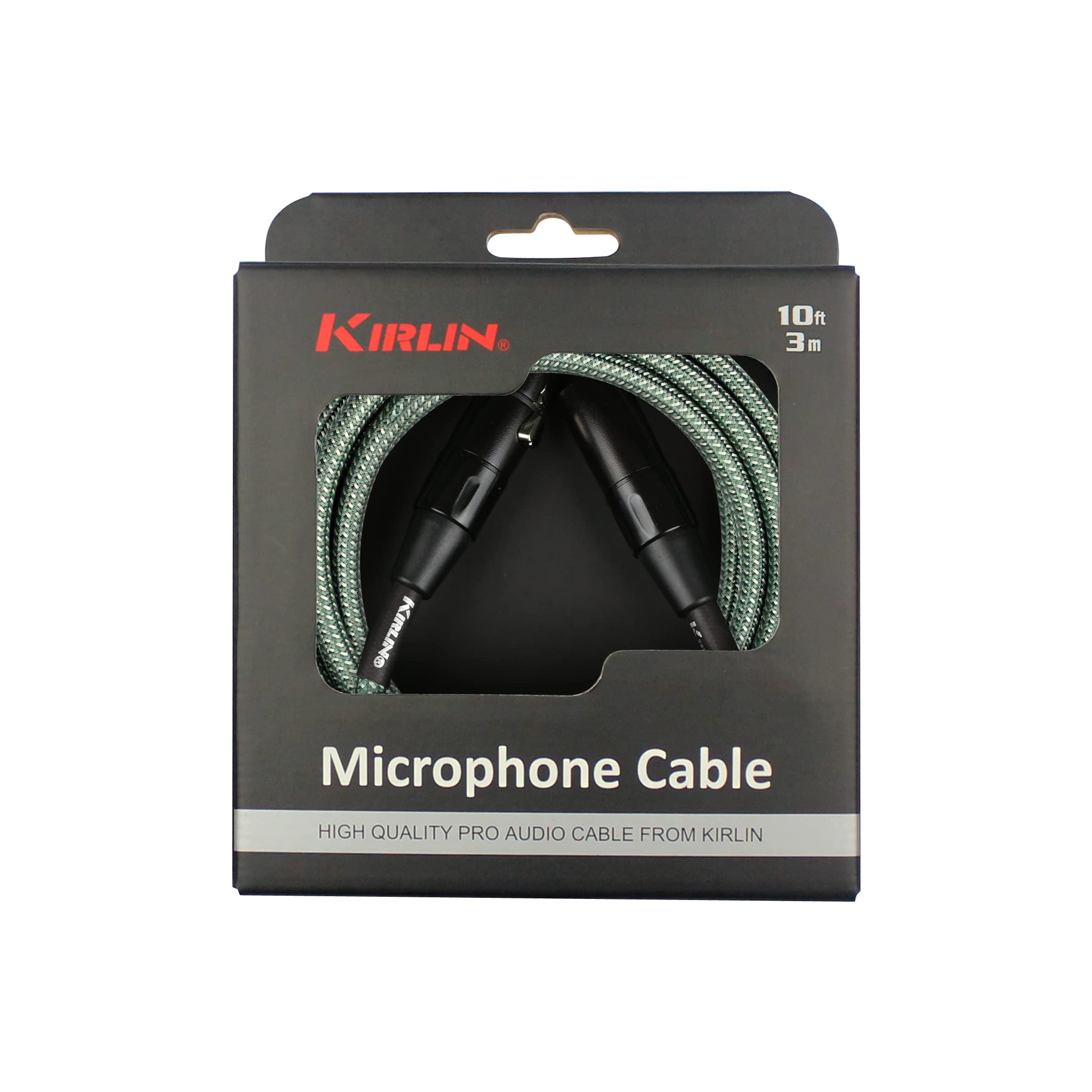 Kirlin Cable Microphone Cable, Olive Green, 20Ft (Mfmw 270 20Ft/Ol)