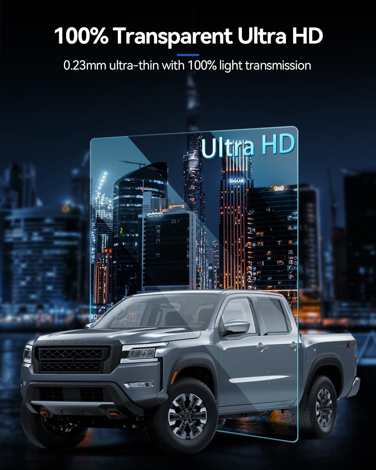 Lantu 2Pcs Car Screen Protector For 2024 2023 2022 Frontier Accessories 9'' Nano Pickup Truck Gps Navigation Touchscreen Protect