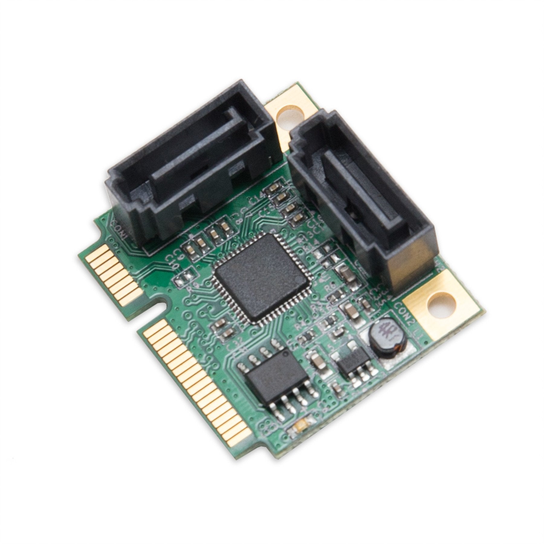 Mini Pcie To Sata Iii 2 Ports Raid Adapter Card Asmedia 1061R For Ipfs Mining And Adding Sata 3.0 Devices