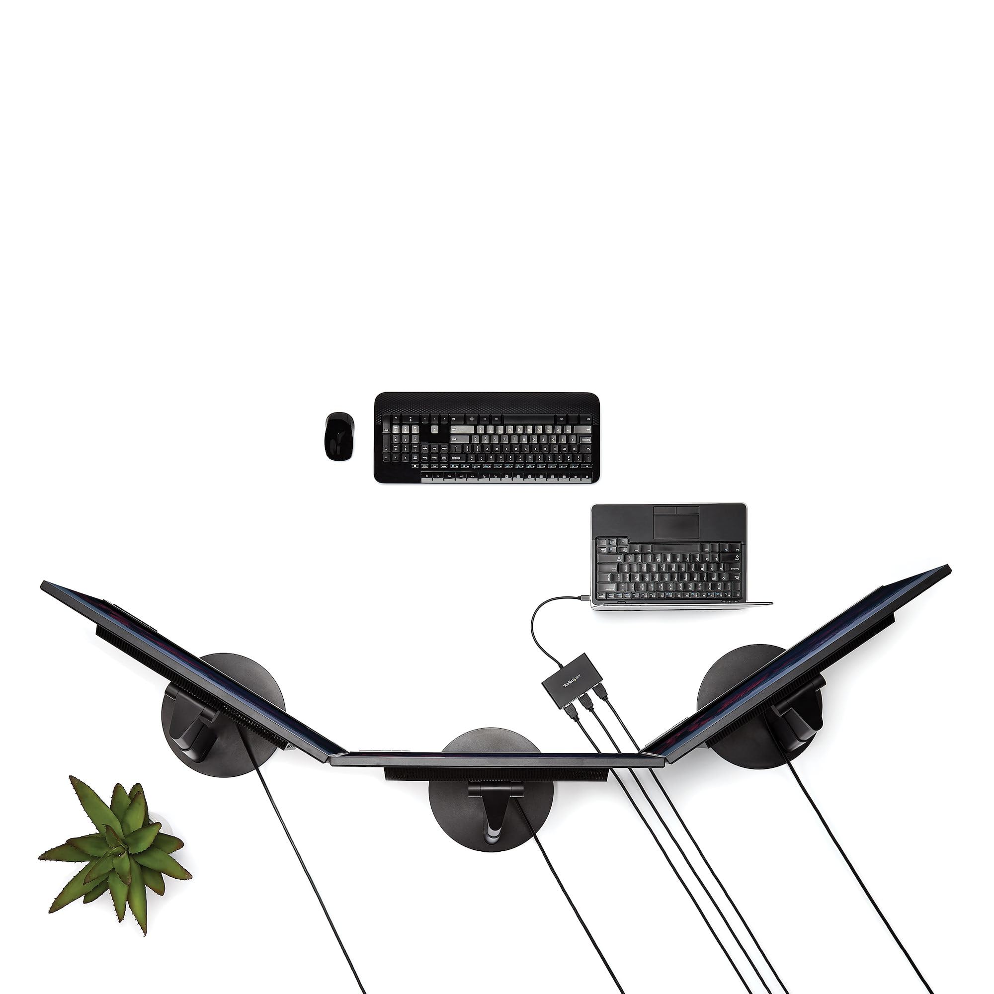 3 Port Multi Monitor Adapter   Displayport 1.2 To 3X Hdmi Mst Hub   Triple 1080P Hdmi Monitors   Video Splitter For Extended Des