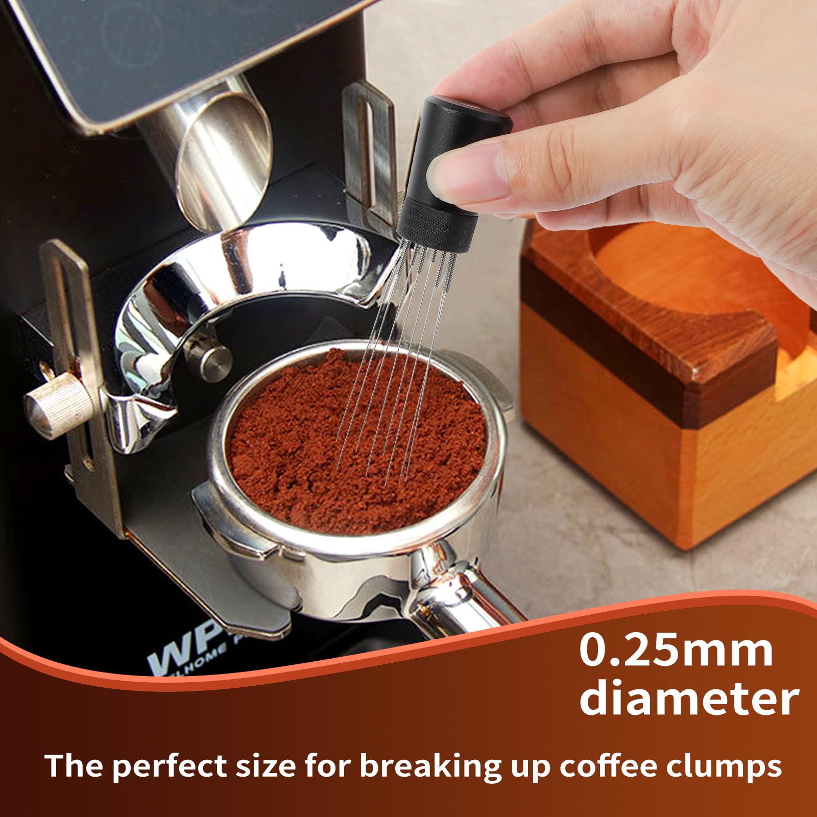 Wdt Tools Espresso Puck Screen, 53Mm Espresso Accessories Kit   150M Puck Screen Set, 0.25Mm 316 Stainless Steel 8 Needles Coffe
