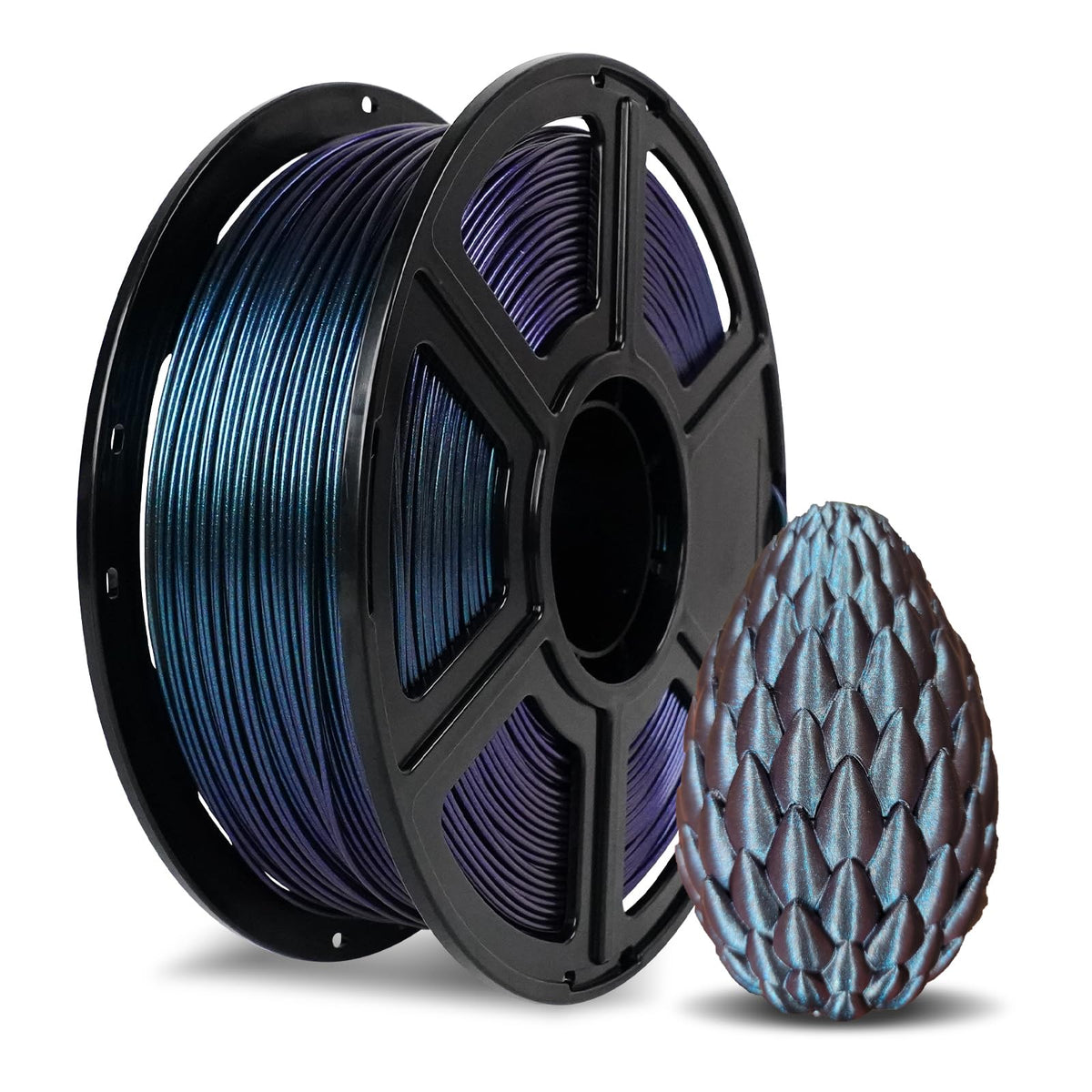 Flashforge Pla Filament 1.75Mm +/  0.02Mm Burnt Titanium, Max 500Mm/S High Speed Printing, 3D Printer Filament 1Kg(2.2Lbs), Chan