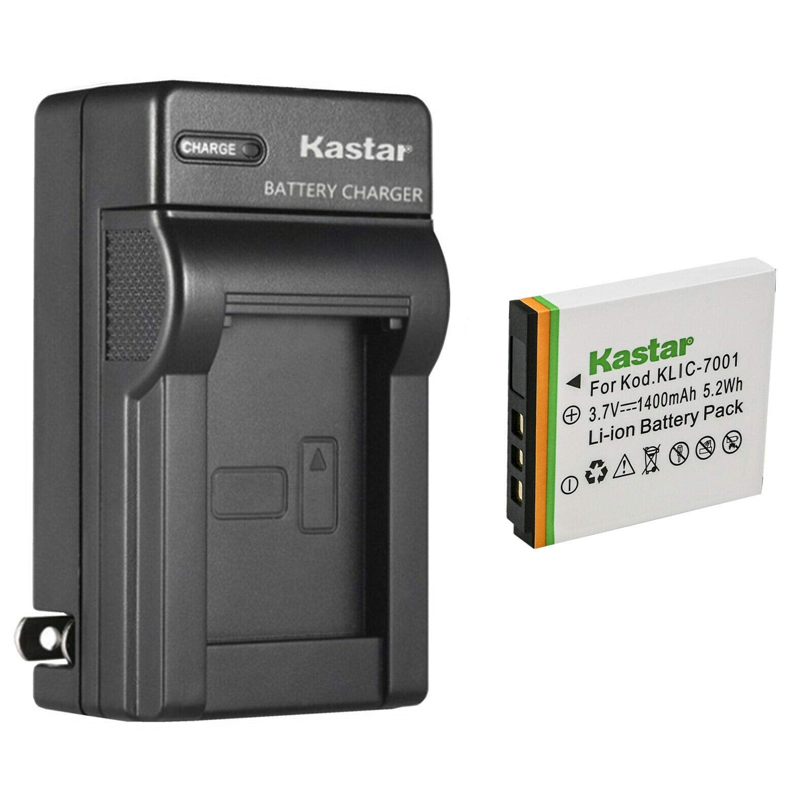 Kastar 1-Pack K7001 Battery and AC Wall Charger Replacement for Kodak KLIC-7001 Battery, Kodak EasyShare MD863, EasyShare MX1063