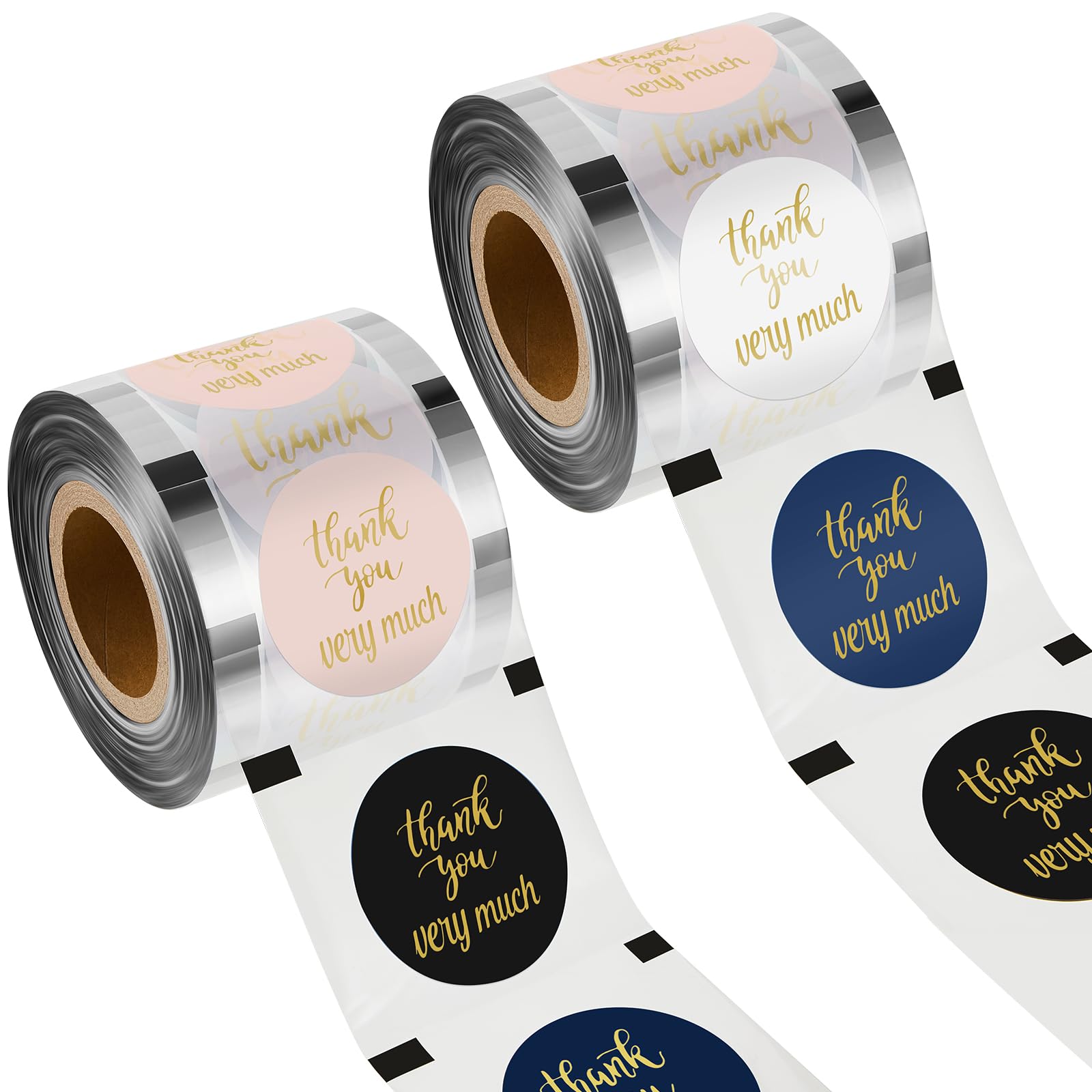 Henoyso 2 Roll 2 Roll Cup Sealer Film for Sealing Machine 90-105 mm 6400 Cups Bubble Tea Sealer Film for 16 oz Plastic Cups for 