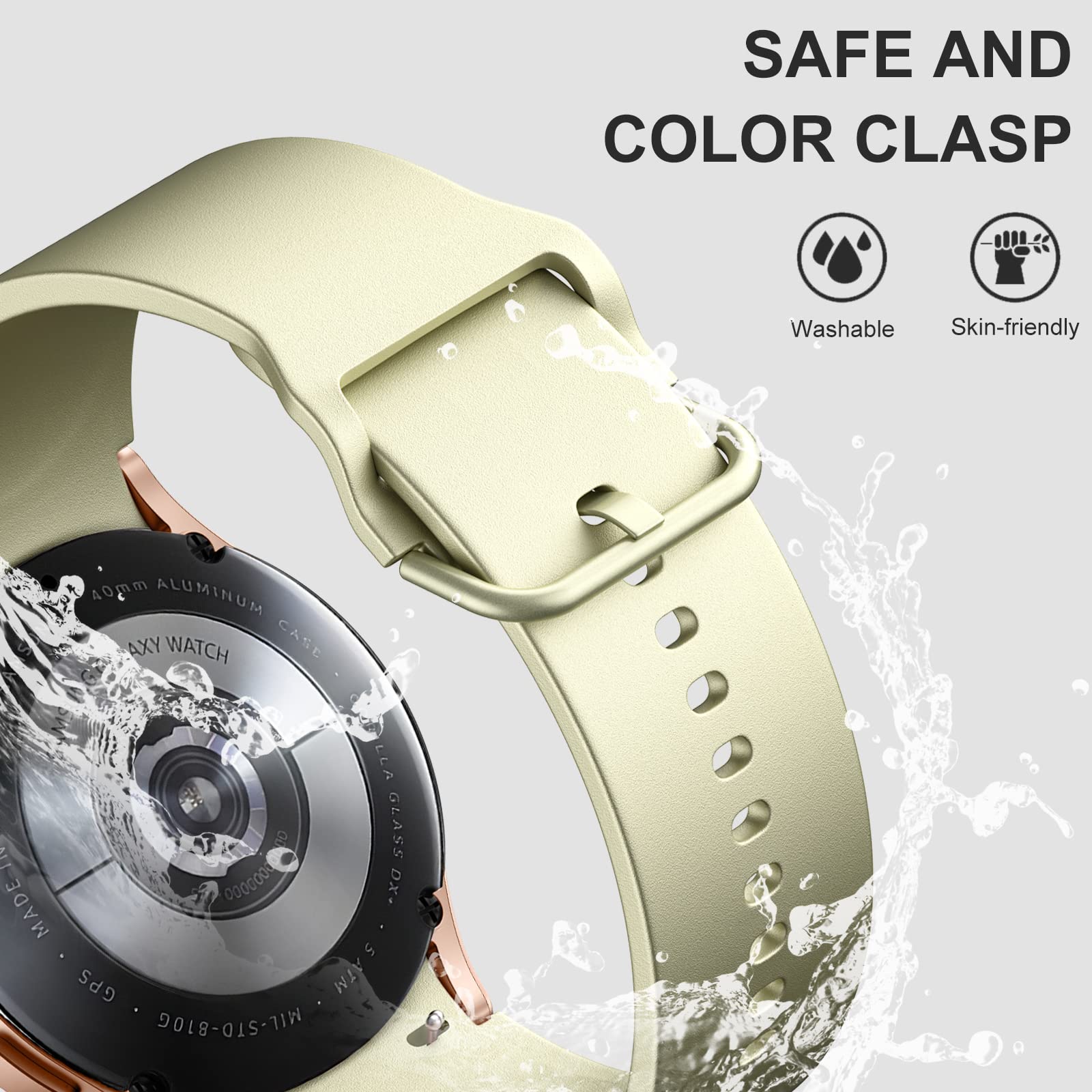 Lerobo 5 Pack Bands Compatible With Galaxy Watch 7 6 5 4 Band 40Mm 44Mm/Galaxy Watch 6 4 Classic Band 43Mm 47Mm 46Mm 42Mm/Watch