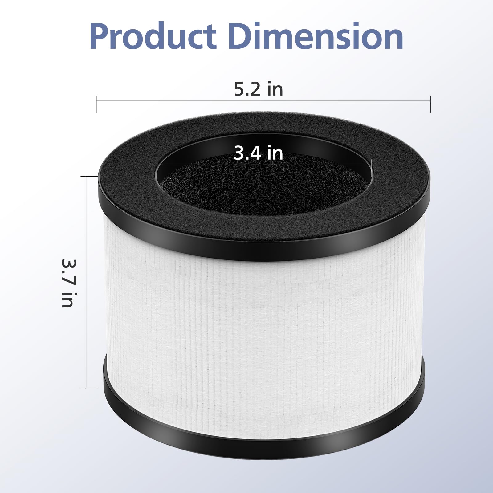 2 Pack Tz K1 True Hepa Replacement Filter Compatible With Freaire Kn6391, Compatible With Tolife Tz K1, Compatible With Mk 01 Mk