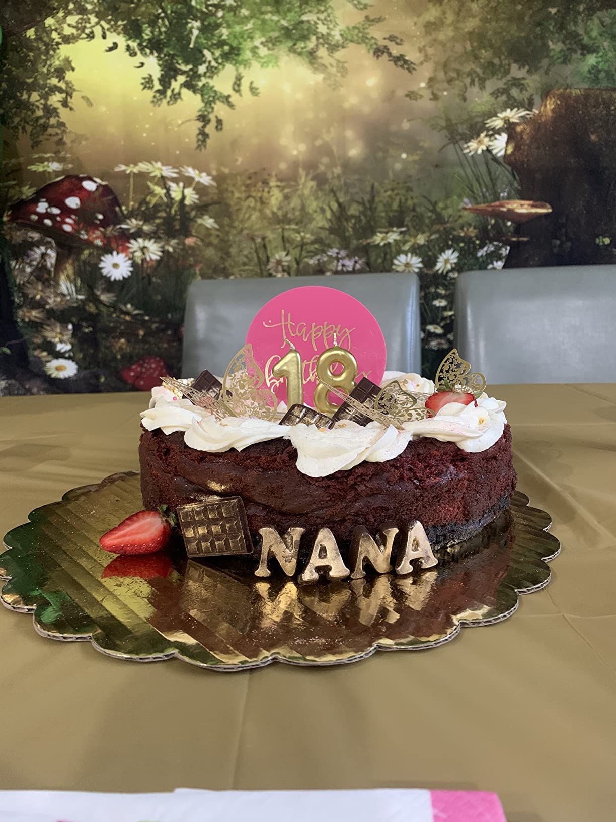 Leowefowa 8X6Ft Vinyl Birthday Backdrop Fairytale Jungle Forest Backdrop Mushroom Baby Shower Photo Background For Party Photo S