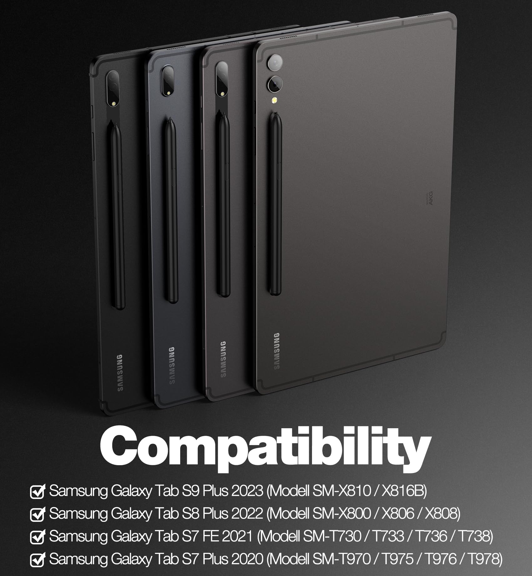 Dexnor Galaxy Tab S10+/S9+/S9 FE+/S8+/S7+/S7 FE Case with Keyboard, 12.4 Stand, Multi-Touch Trackpad, Back