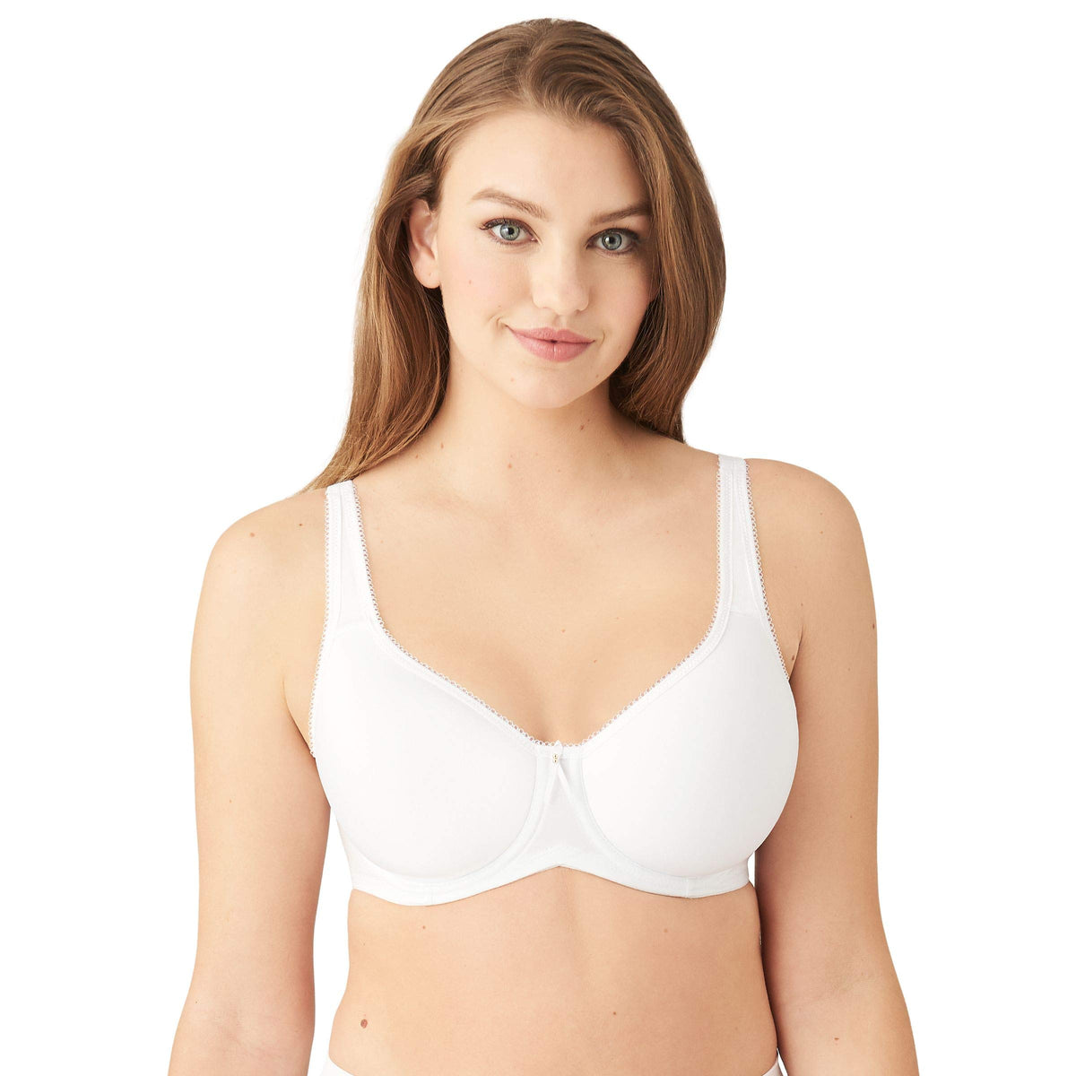Wacoal Womens Plus Size Basic Beauty Contour Bra, White, 40D