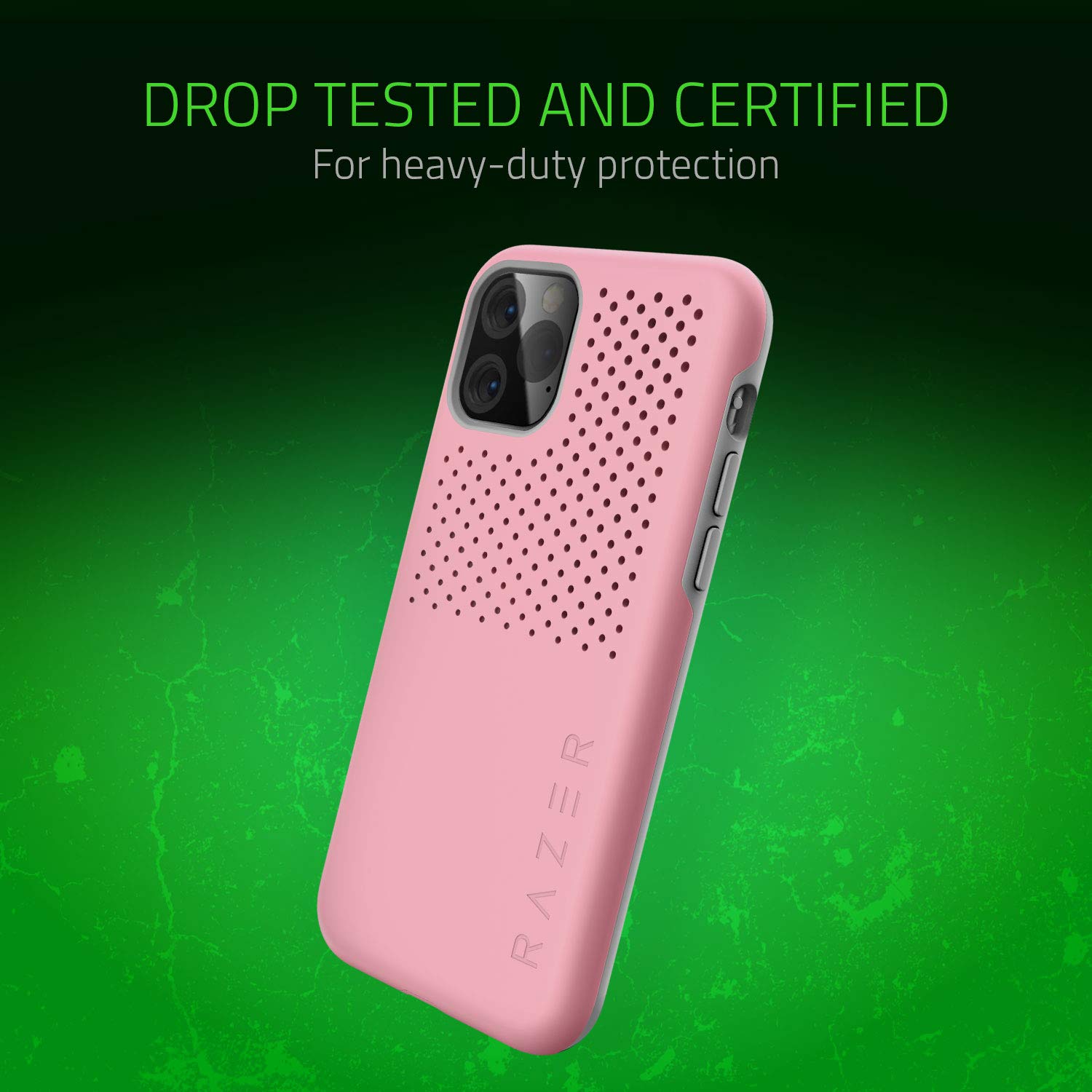 Razer Arctech Pro For Iphone 11 Pro Max Case: Thermaphene & Venting Performance Cooling - Wireless Charging Compatible - Drop-Te