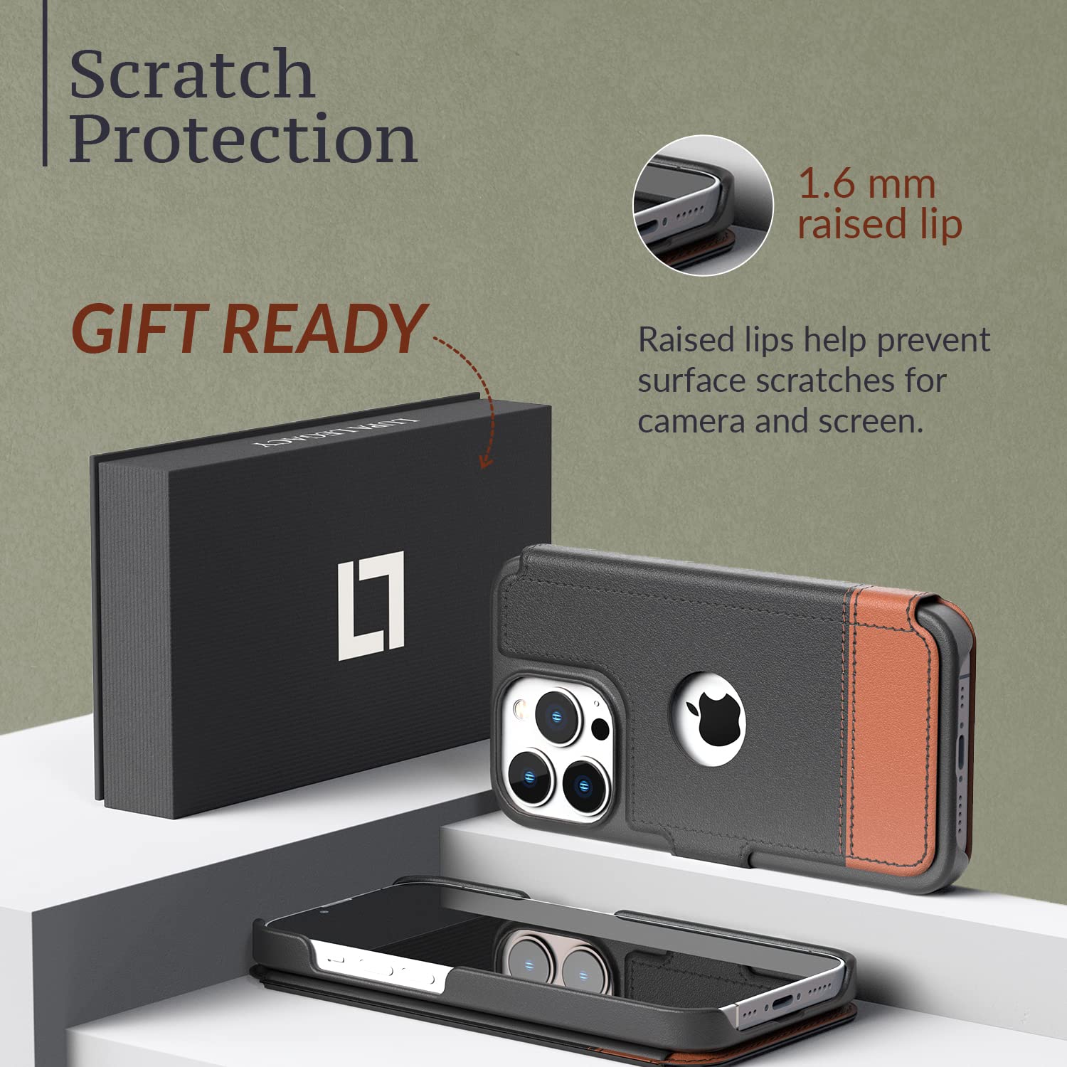 Lupa Legacy Iphone 13 Pro Wallet Case   Case With Card Holder   [Slim + Durable] For Women And Men   Iphone 13 Pro Flip Cell Pho