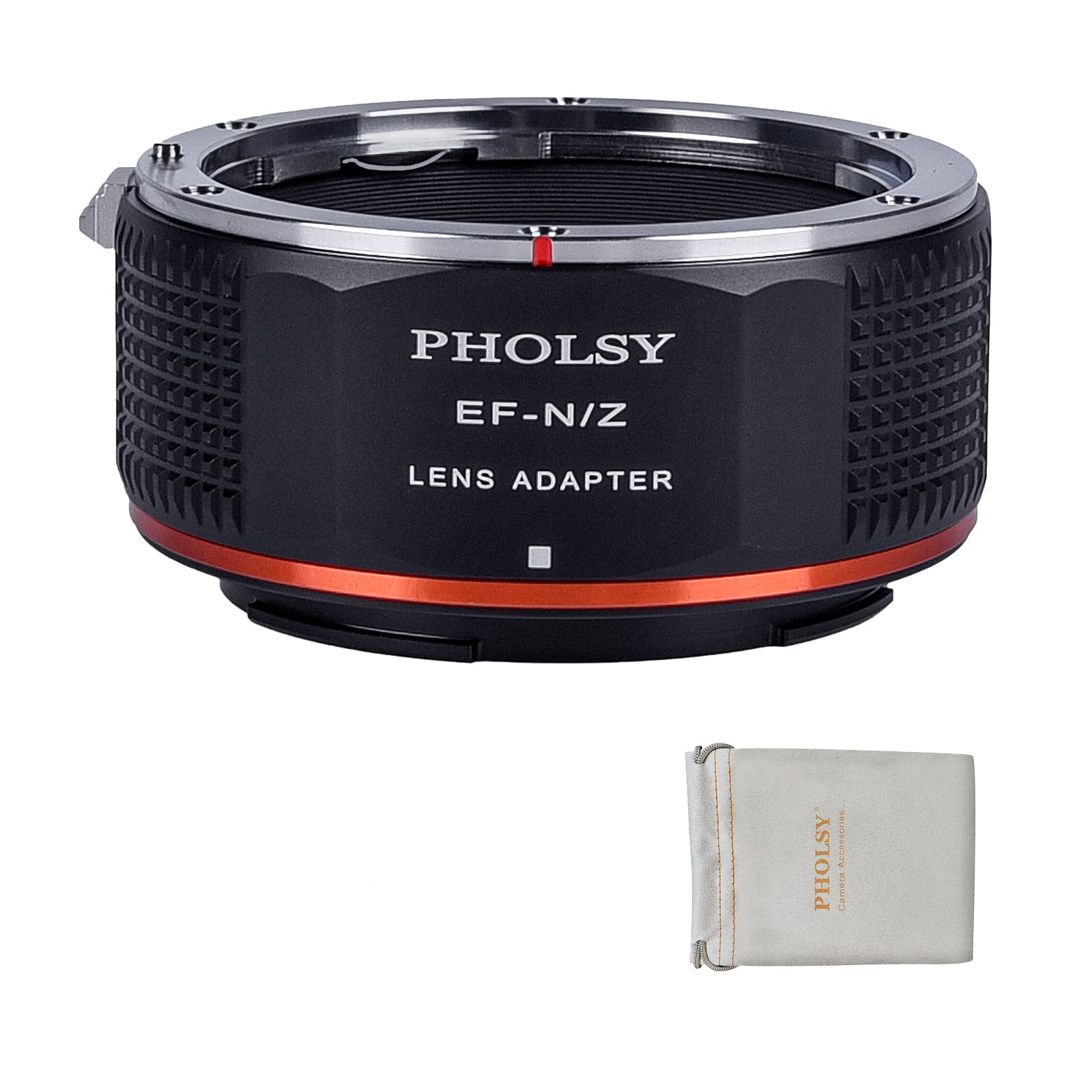Pholsy Lens Mount Adapter Manual Focus For Canon Eos Ef Mount Lens To Nikon Z Mount Camera Body Compatible With Nikon Z Fc, Z30,