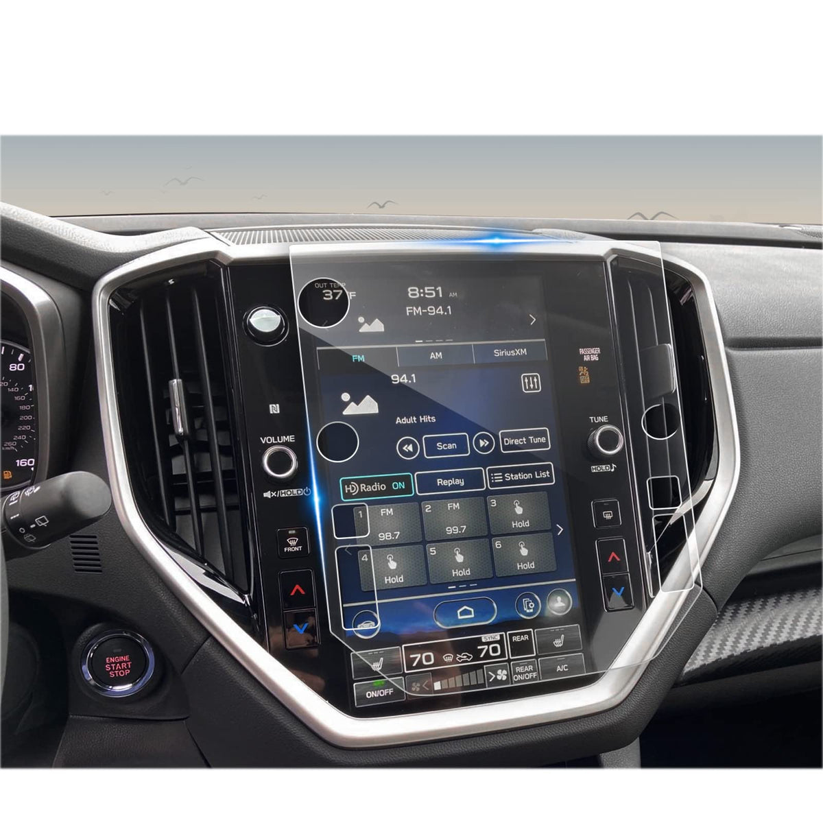 Cdefg For 2023 2024 Subaru Ascent Screen Protector Touch Screen Display Cover For Ascent 2024 2023 Accessories Premium Onyx Edition Limited Touring 11.6' Tempered Glass