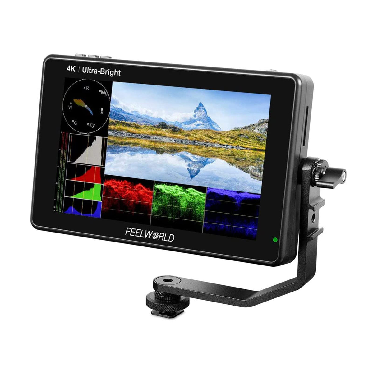 FEELWORLD LUT7 7 Inch 2200nits 3D LUT Touch Screen Camera DSLR Camera Field Monitor Full HD 1920x1200 IPS, 4K HDMI Input/Output +Tilt Arm