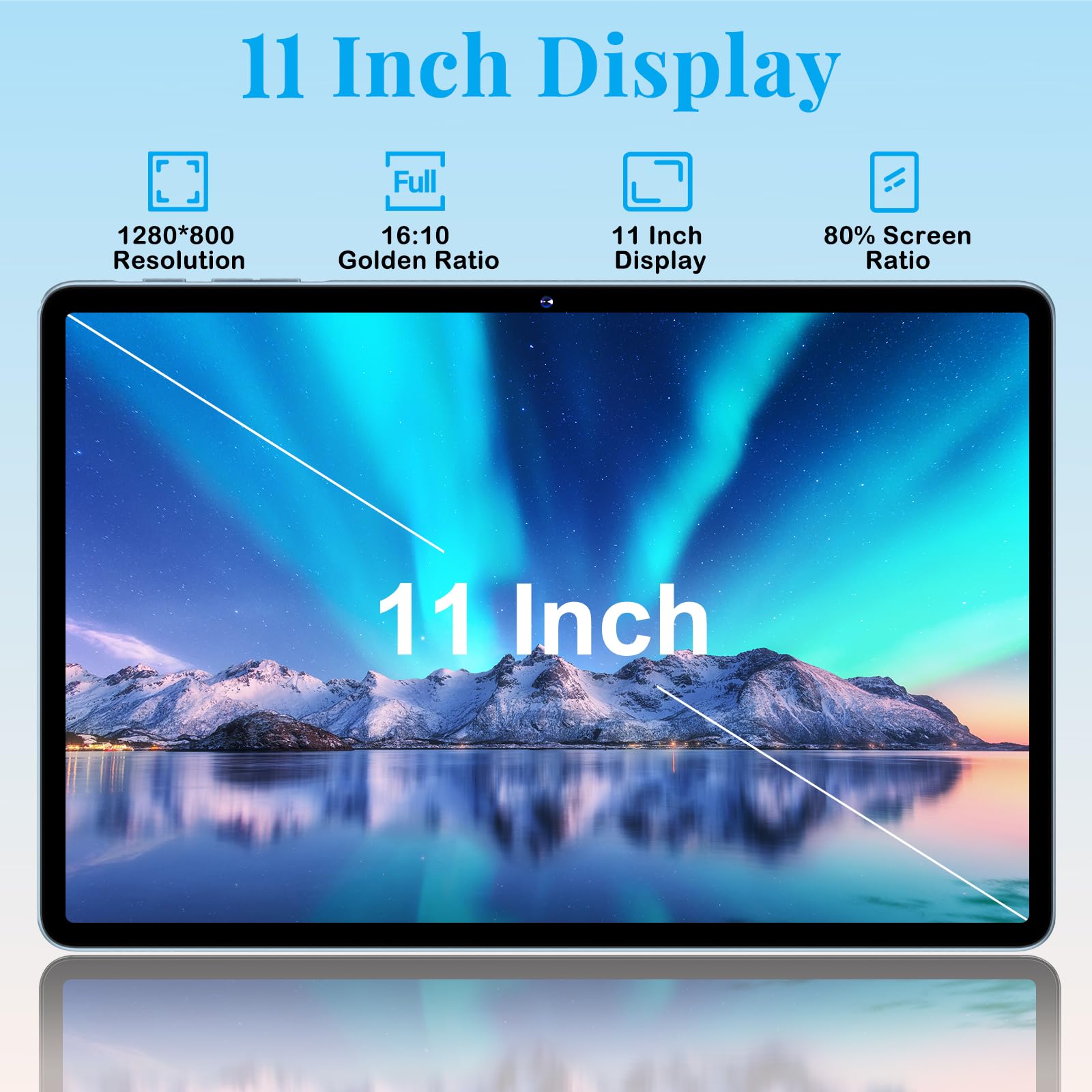 Tablet 11 Inch, 2025 Android 14 Tablet With 24Gb Ram 256Gb Rom ( 1Tb Expand ), Octa Core Tablets With 13Mp+5Mp Camera, 8000Mah,